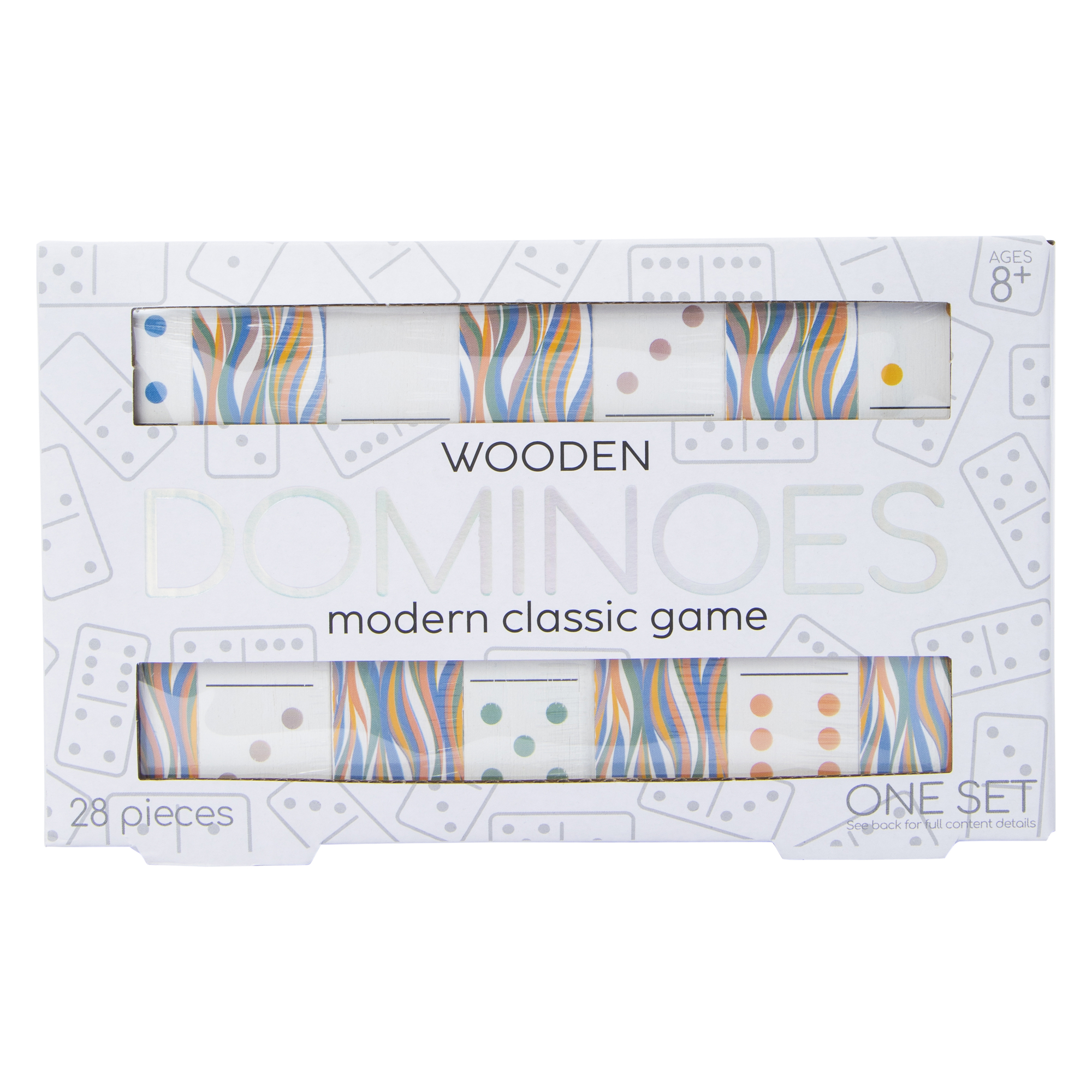 Wooden Dominoes Modern Classic Game