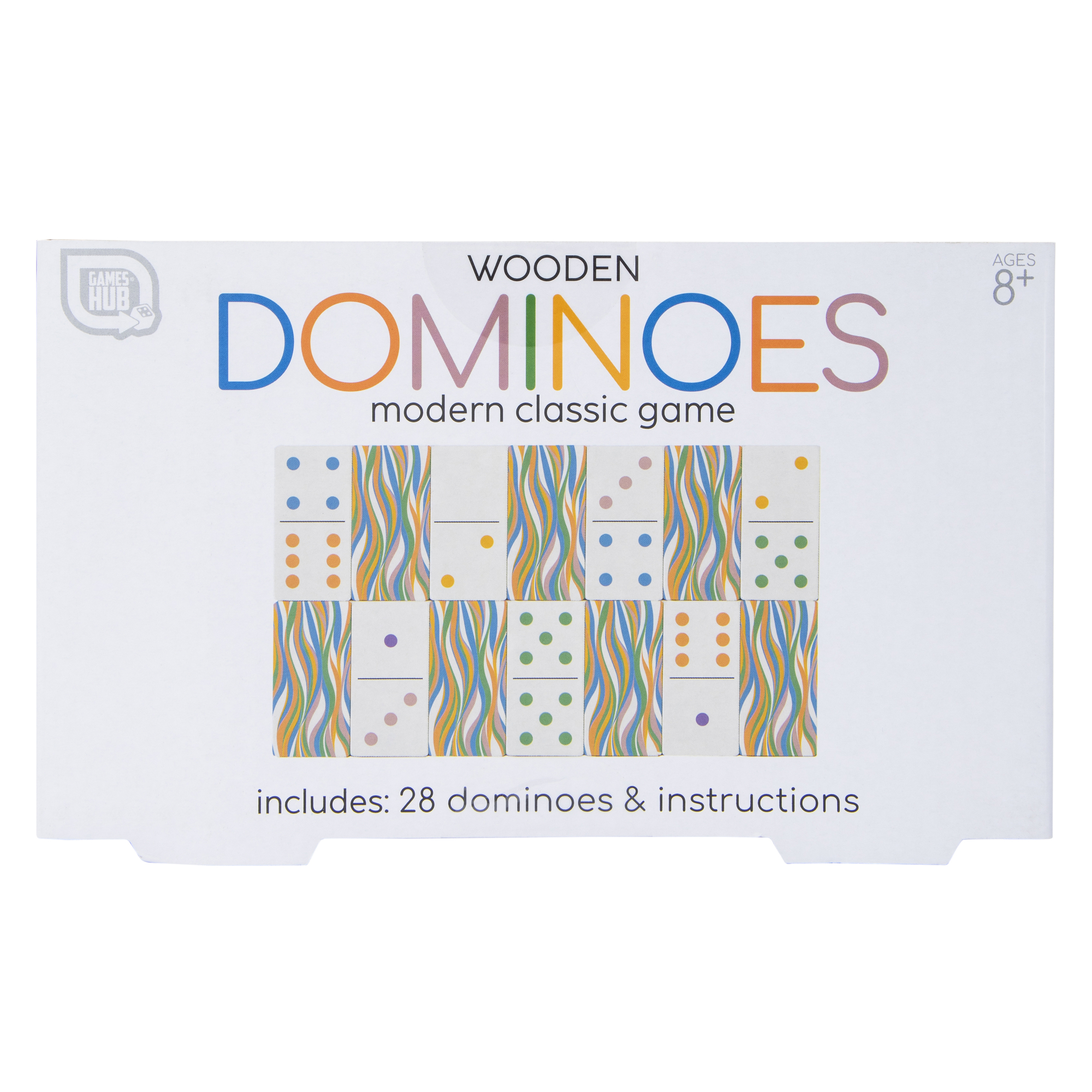 Wooden Dominoes Modern Classic Game