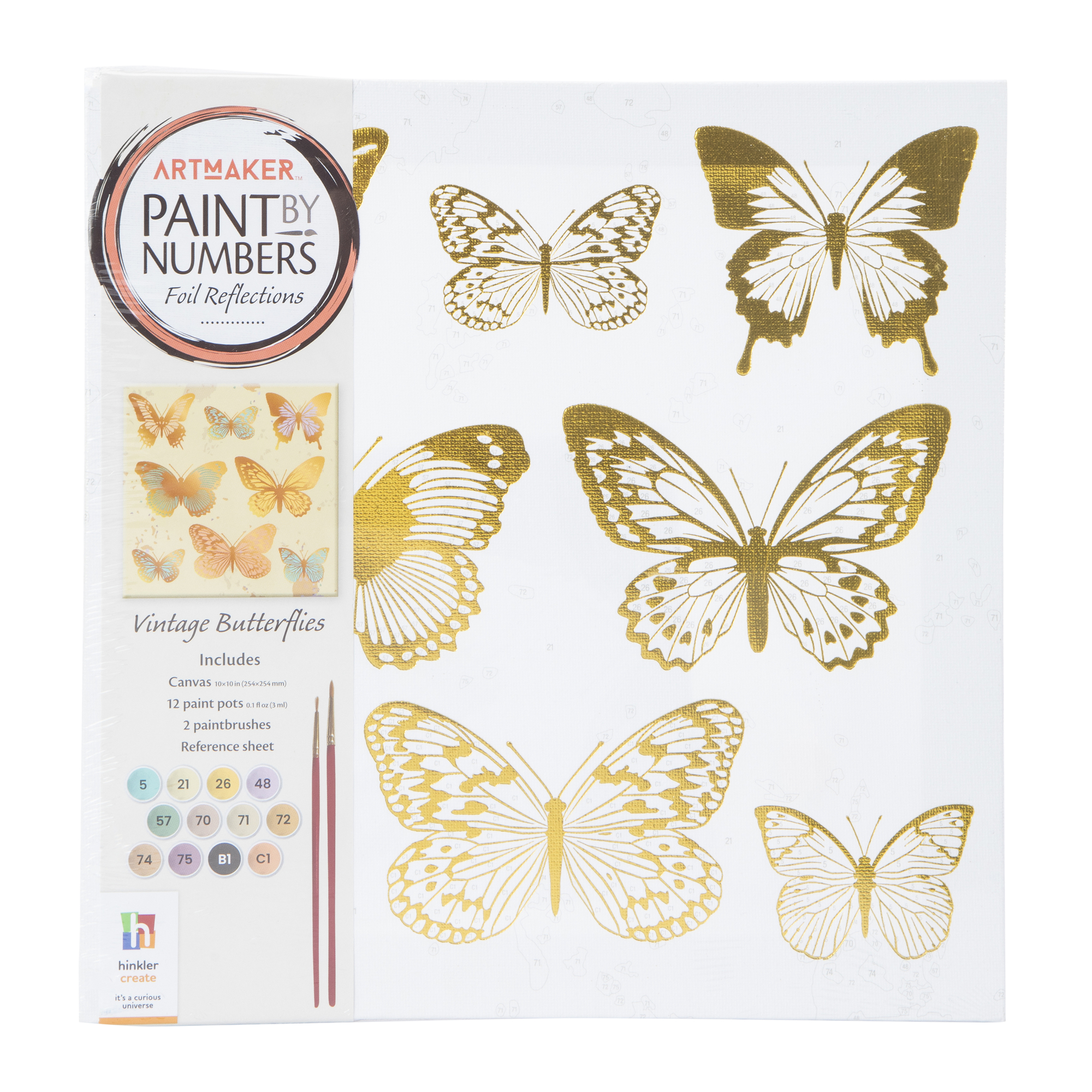 Artmaker™ Paint By Numbers Foil Reflections Set