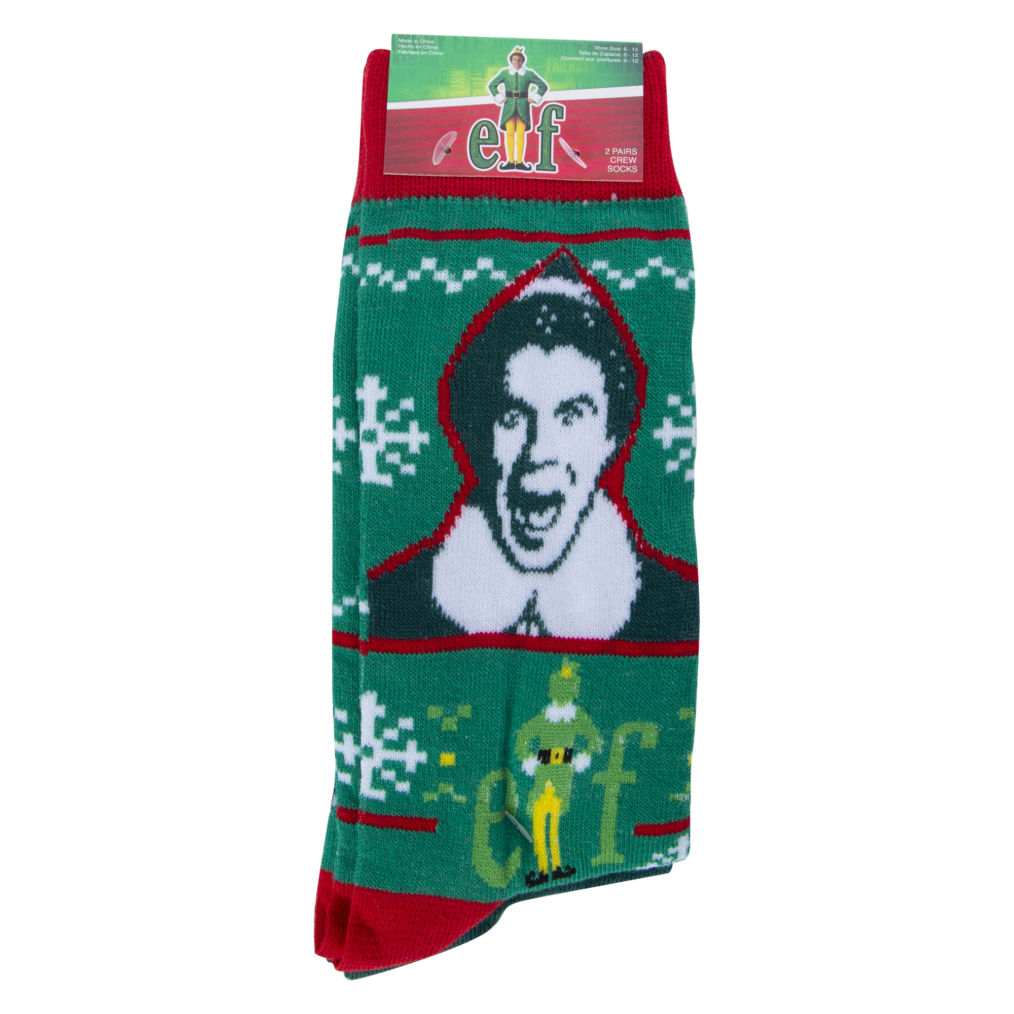 Buddy The Elf Crew Socks 2-Pack
