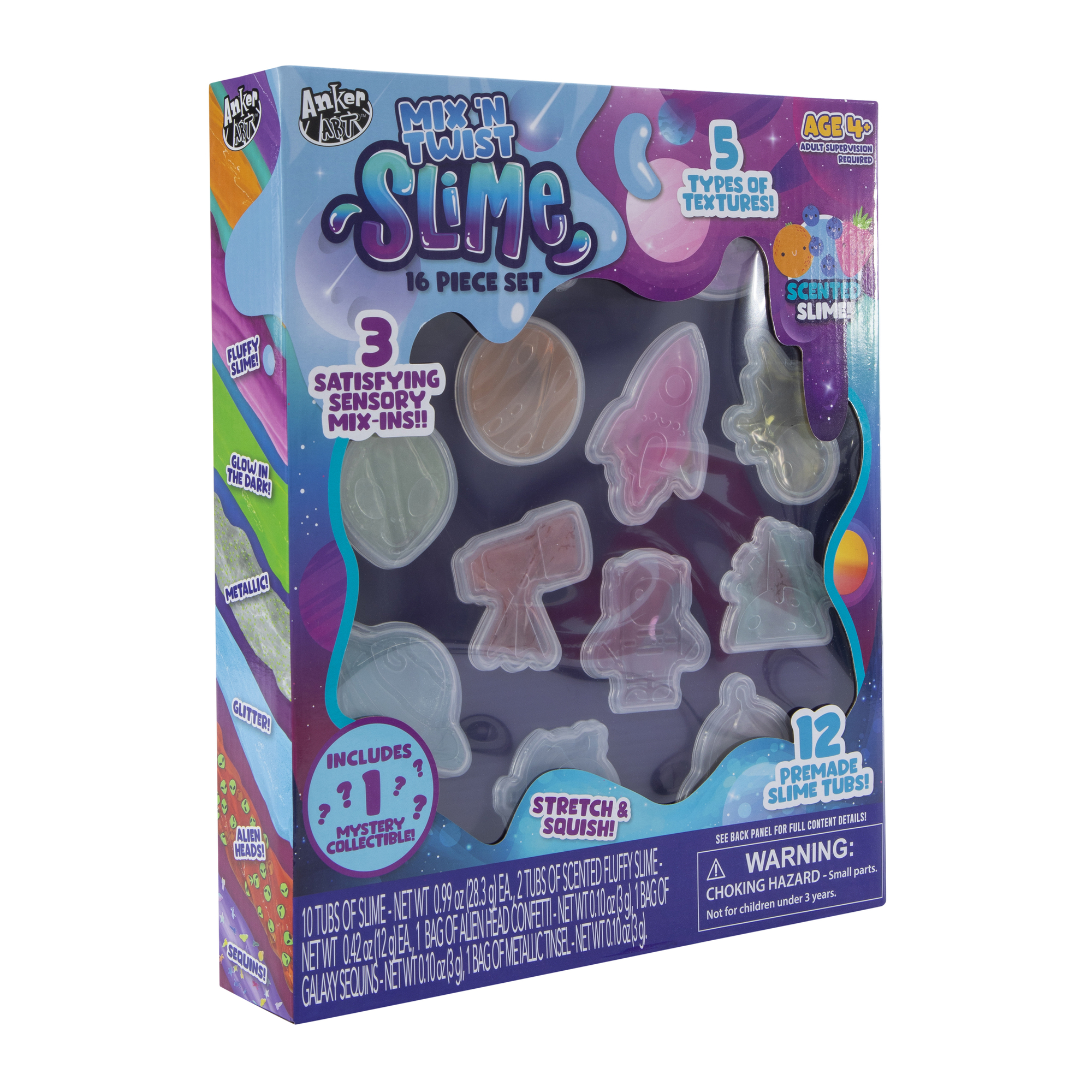 Mix N' Twist Slime 16-Piece Set