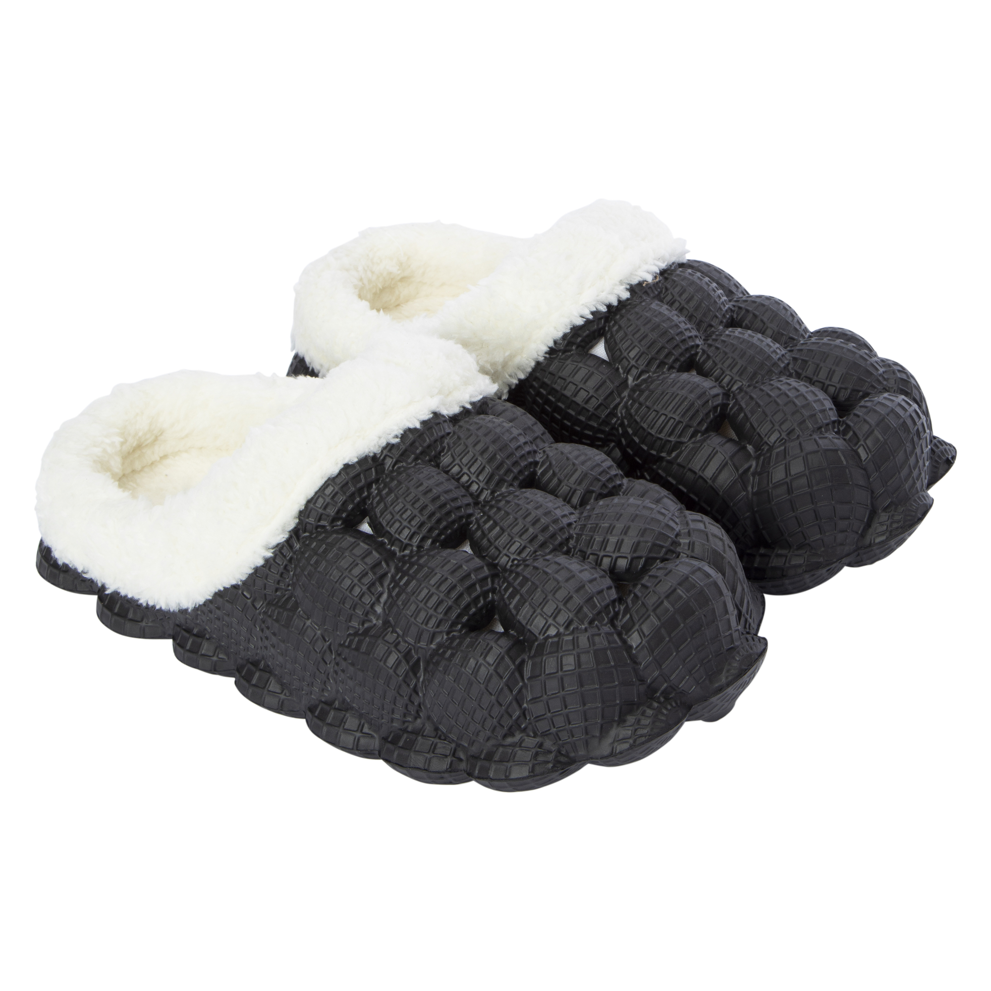 Fur Lined Bubble Clogs