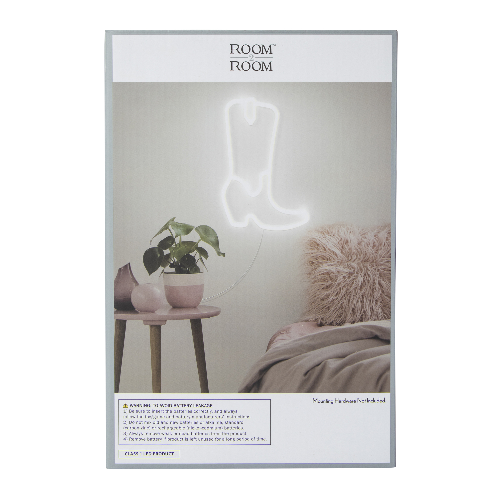 Cowboy Boot LED Wall Light 6.5in x 9.8in