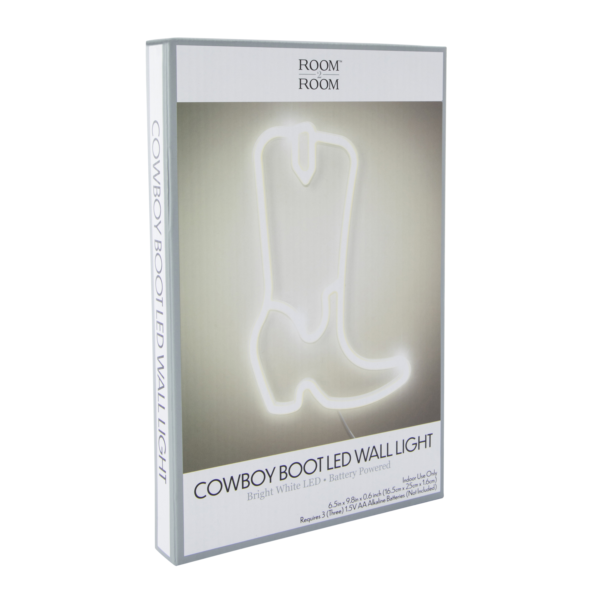 Cowboy Boot LED Wall Light 6.5in x 9.8in