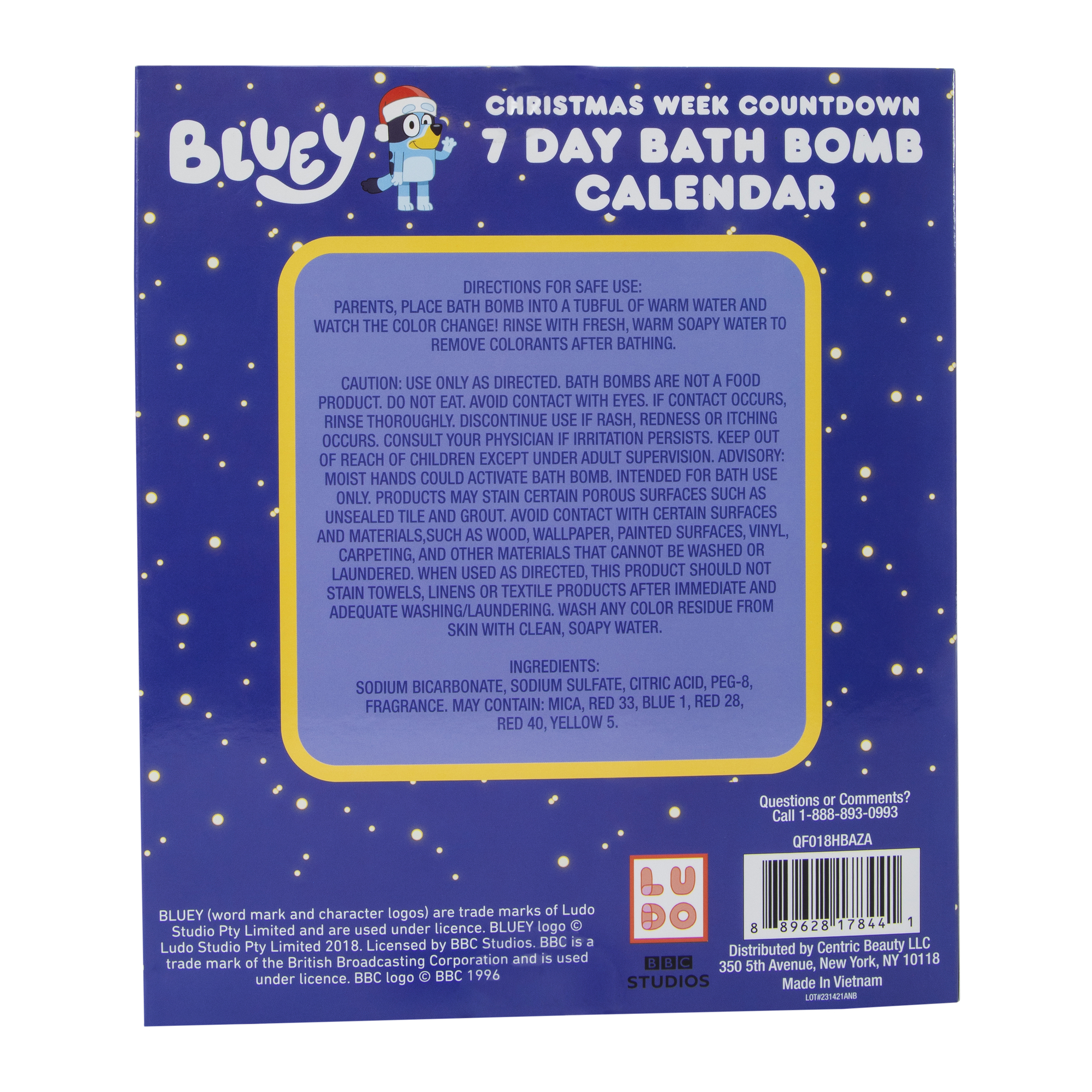 Christmas Countdown Bath Bomb Calendar