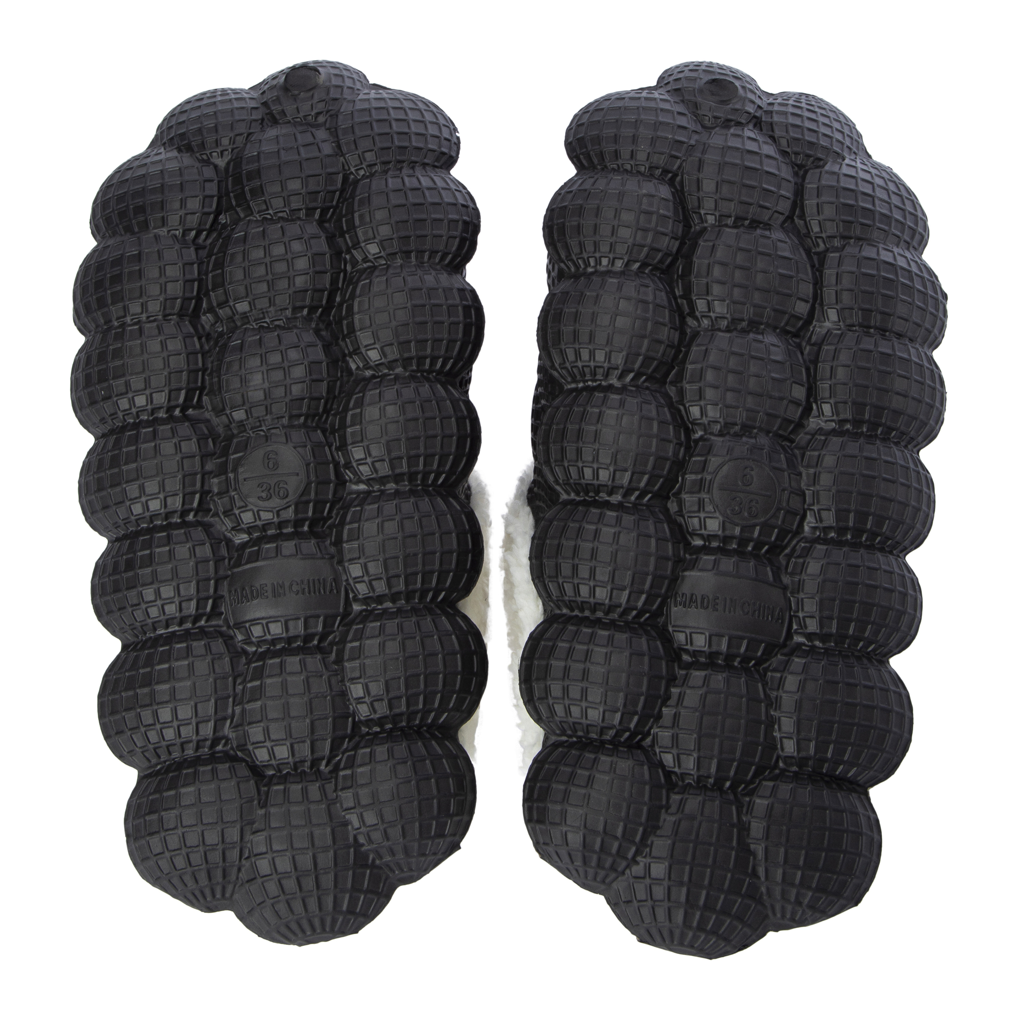 Fur Lined Bubble Clogs