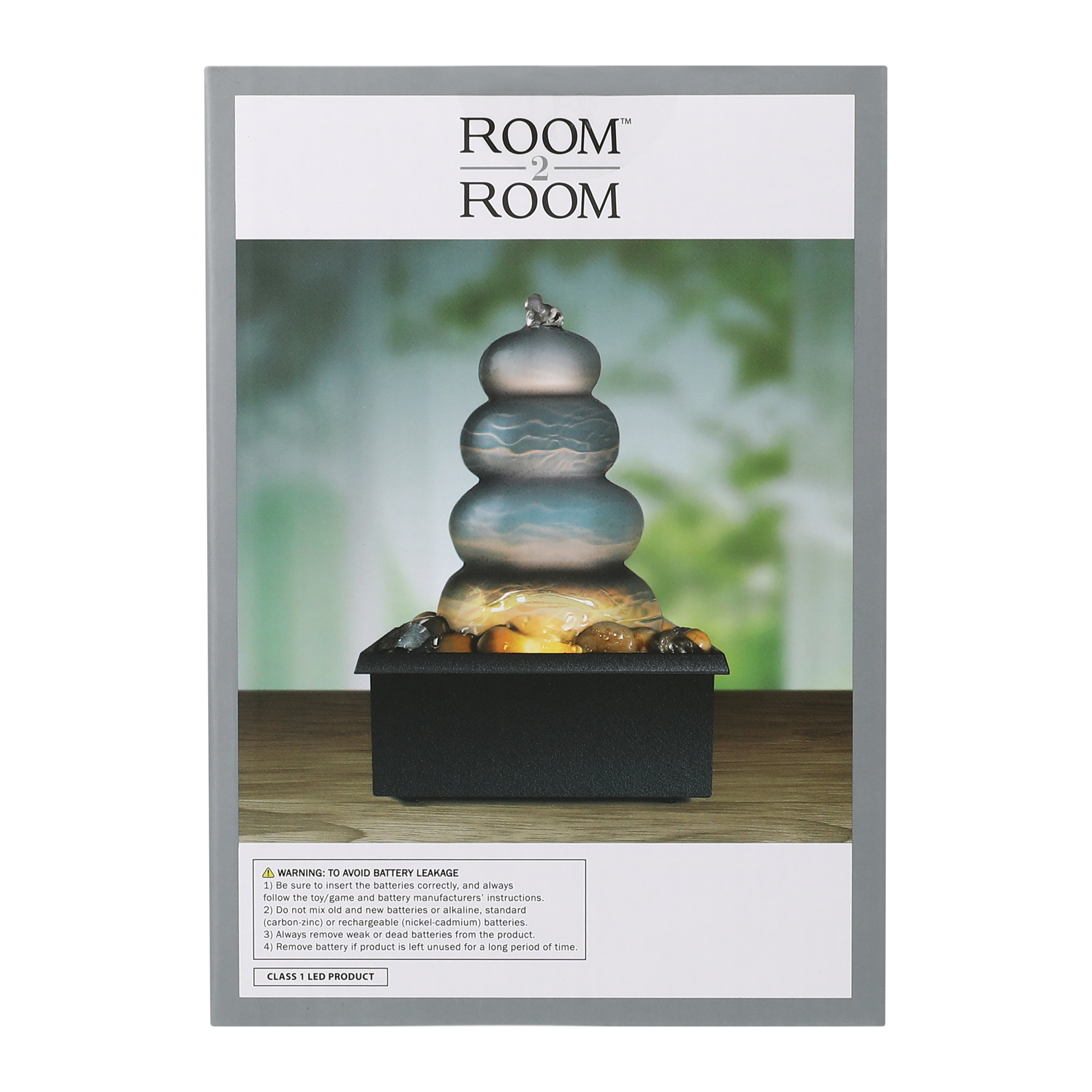 Stacked Stone LED Fountain