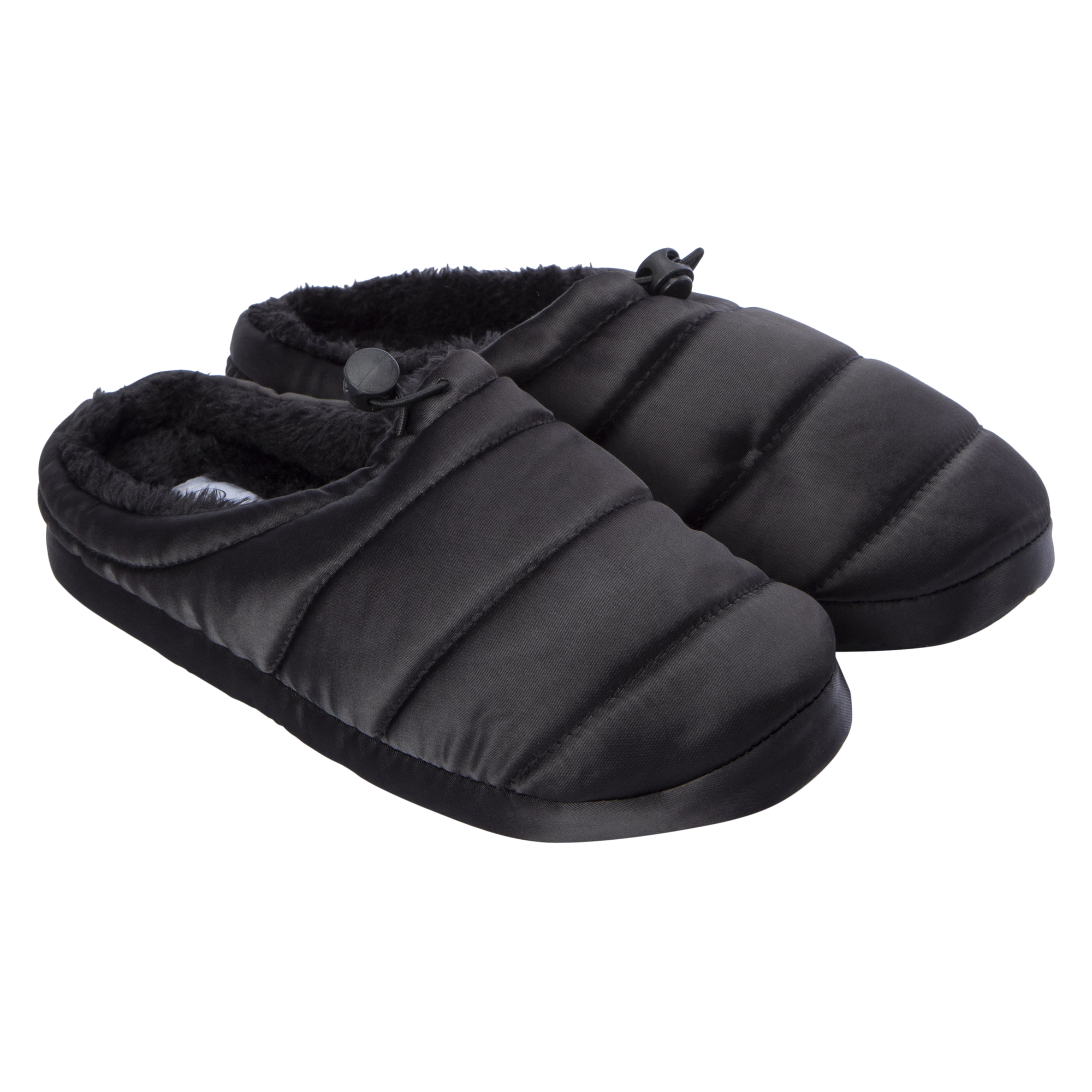 Ladies Quilted Puffer Slippers