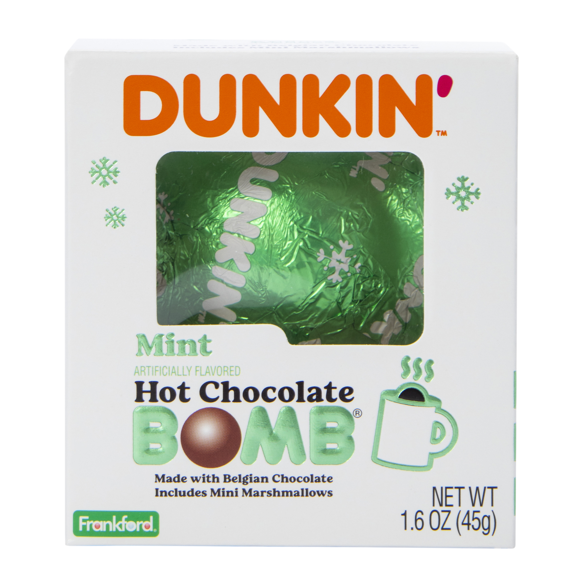 Dunkin’™ Mint Hot Chocolate Bomb® 1.6oz
