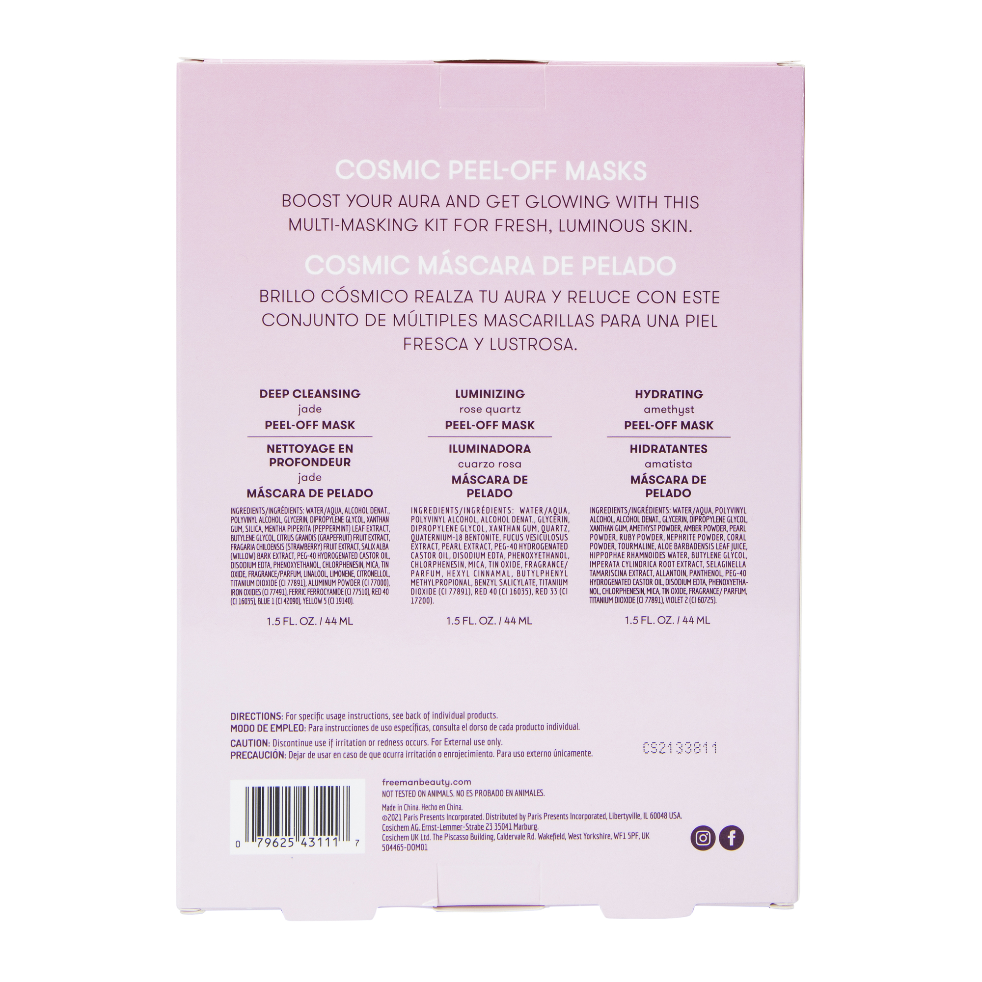 Freeman® Cosmic Peel-Off Masks Set