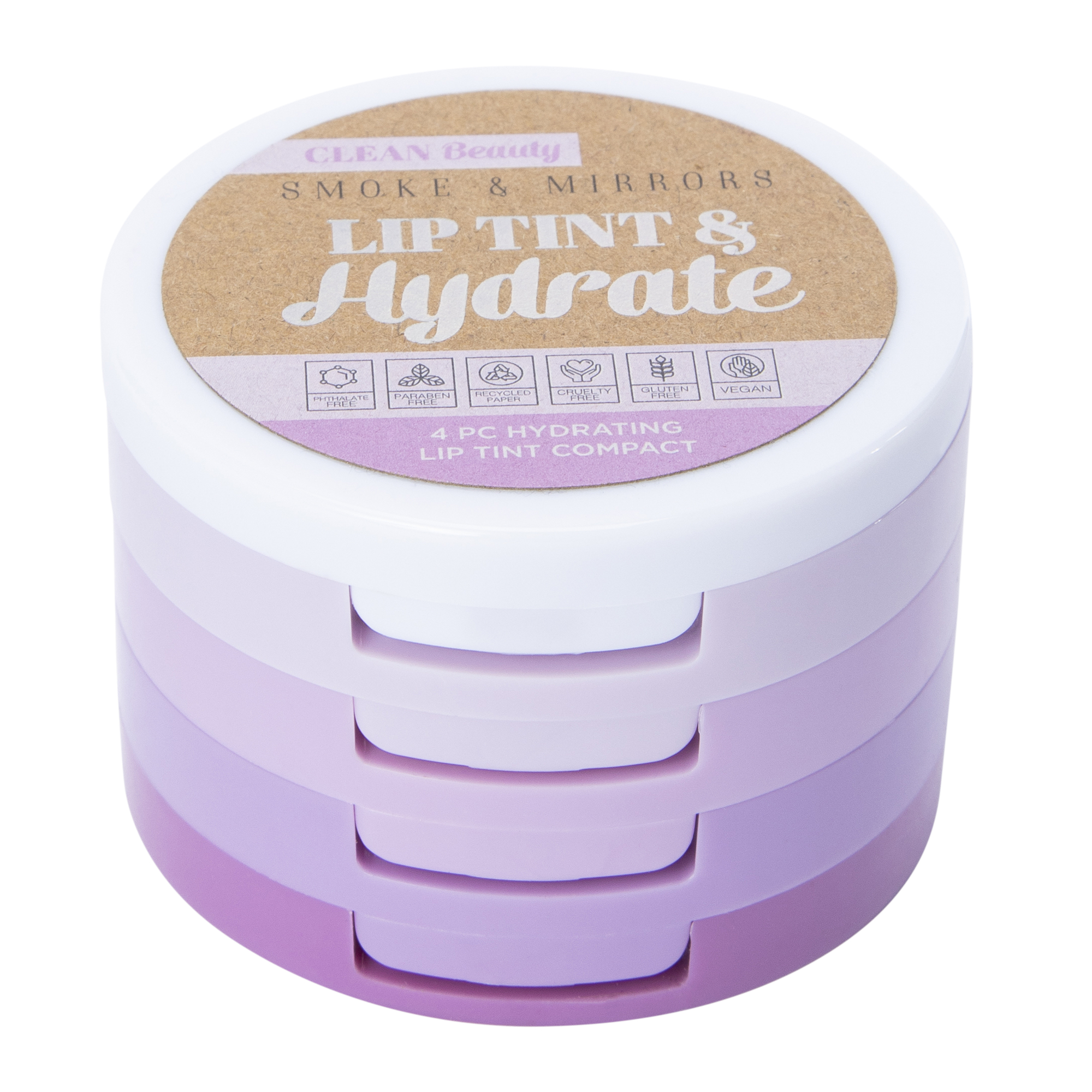 Smoke & Mirrors Hydrating Lip Tint Compact 4-Piece