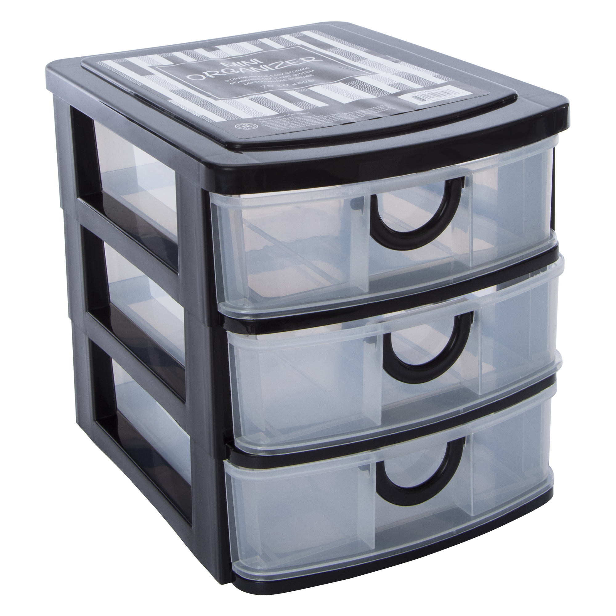 Stackable 3-Drawer Mini Organizer 7.5in X 6.25in