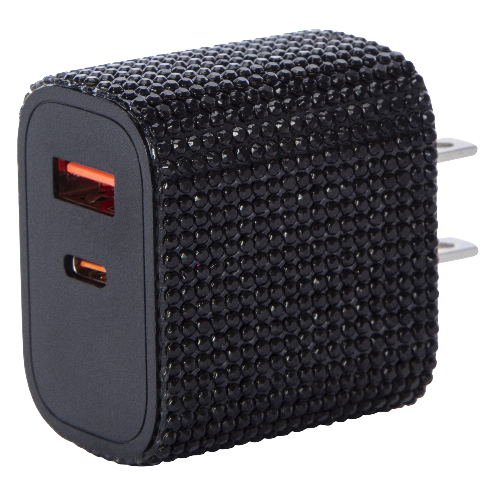 Trendy Dual Port Wall Charger, USB-A & USB-C