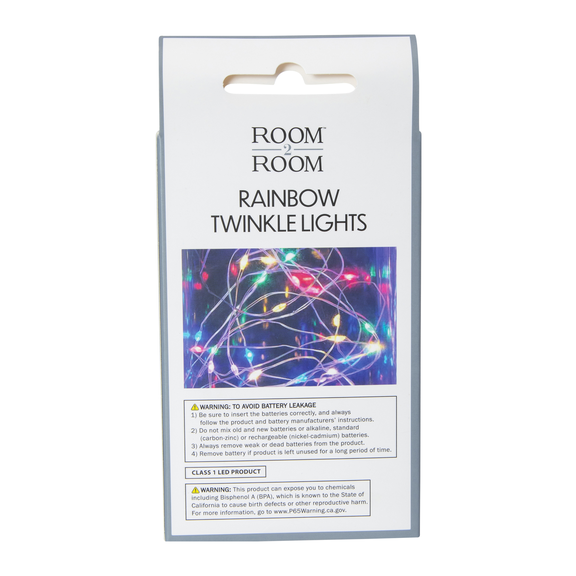 Rainbow Twinkle Lights 12ft