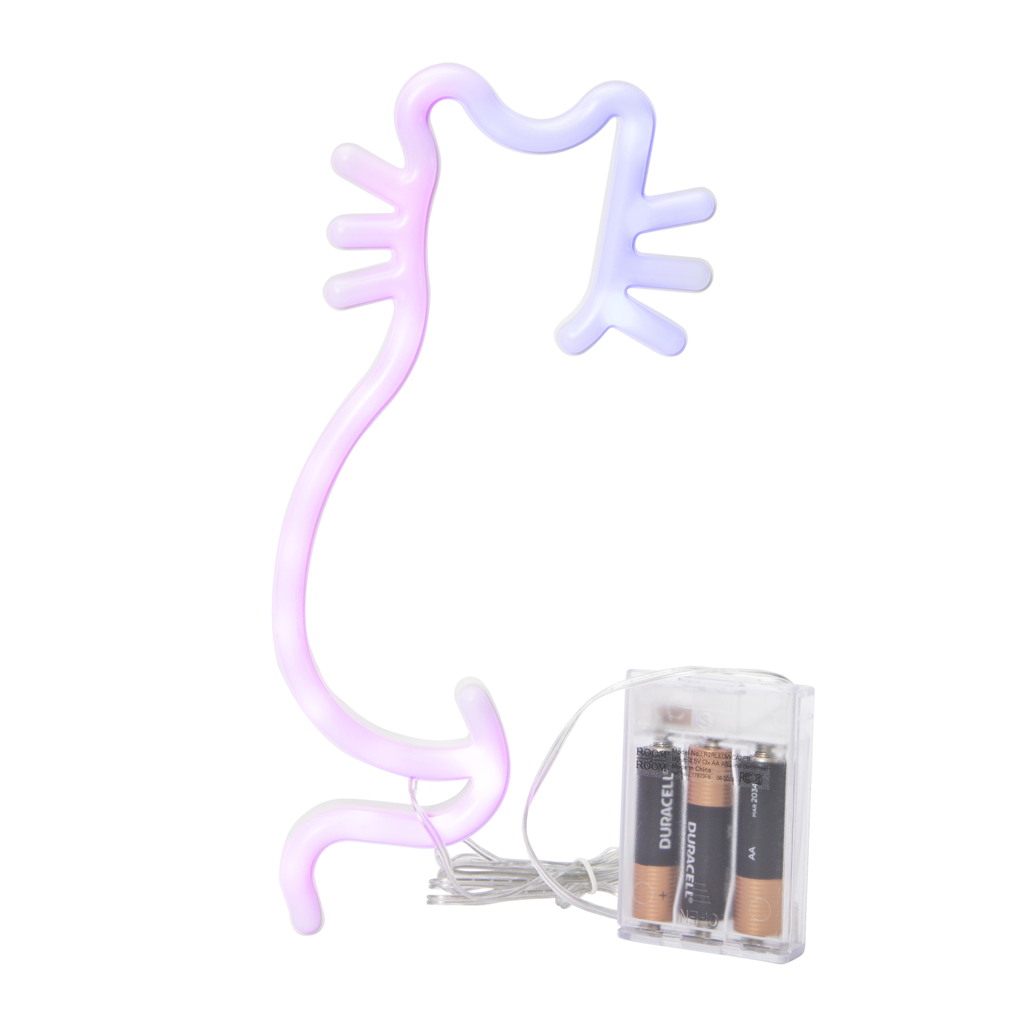 Sitting Cat LED Wall Light 9.8in x 4.3in