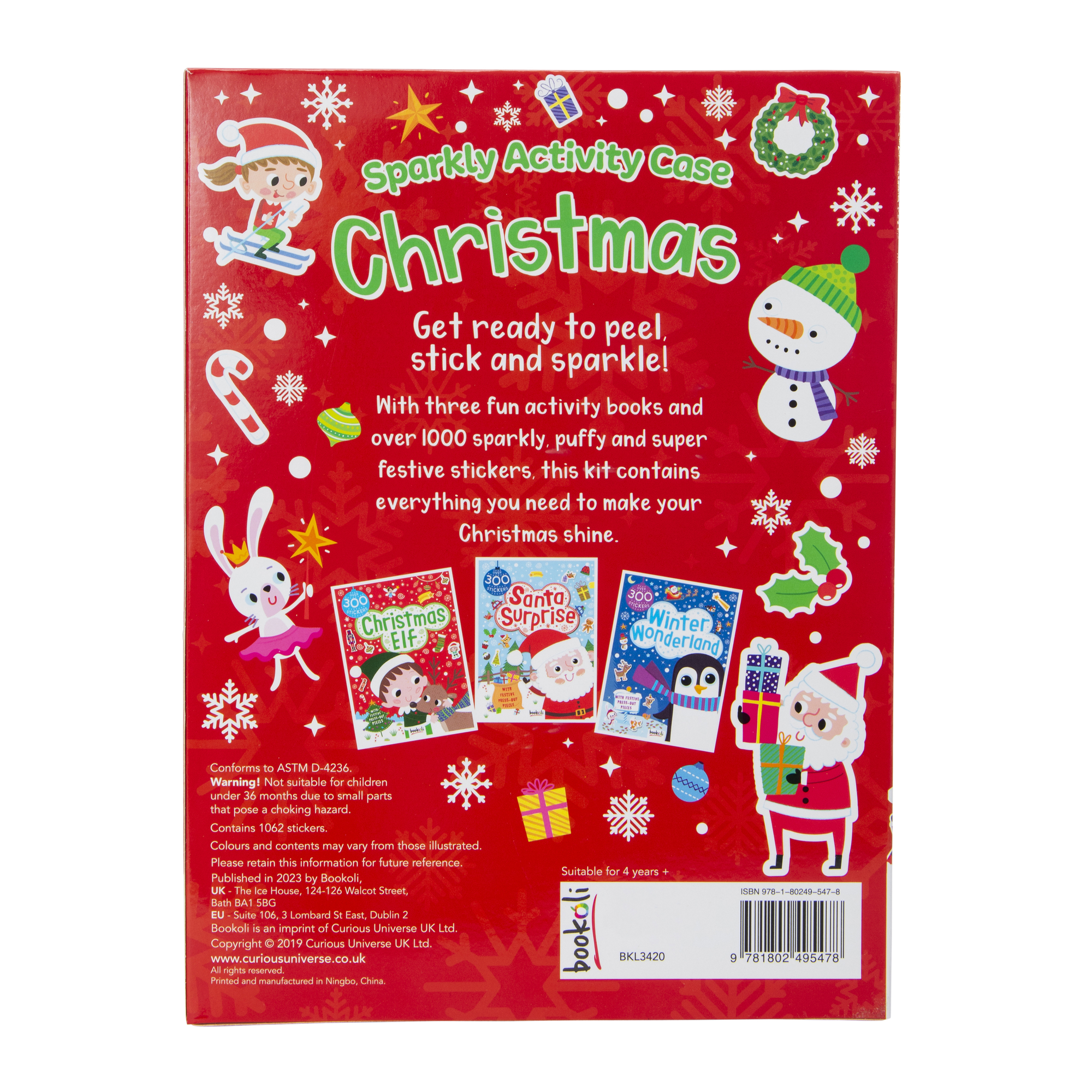 Sparkly Christmas Activity Case With Over 1000 Stickers
