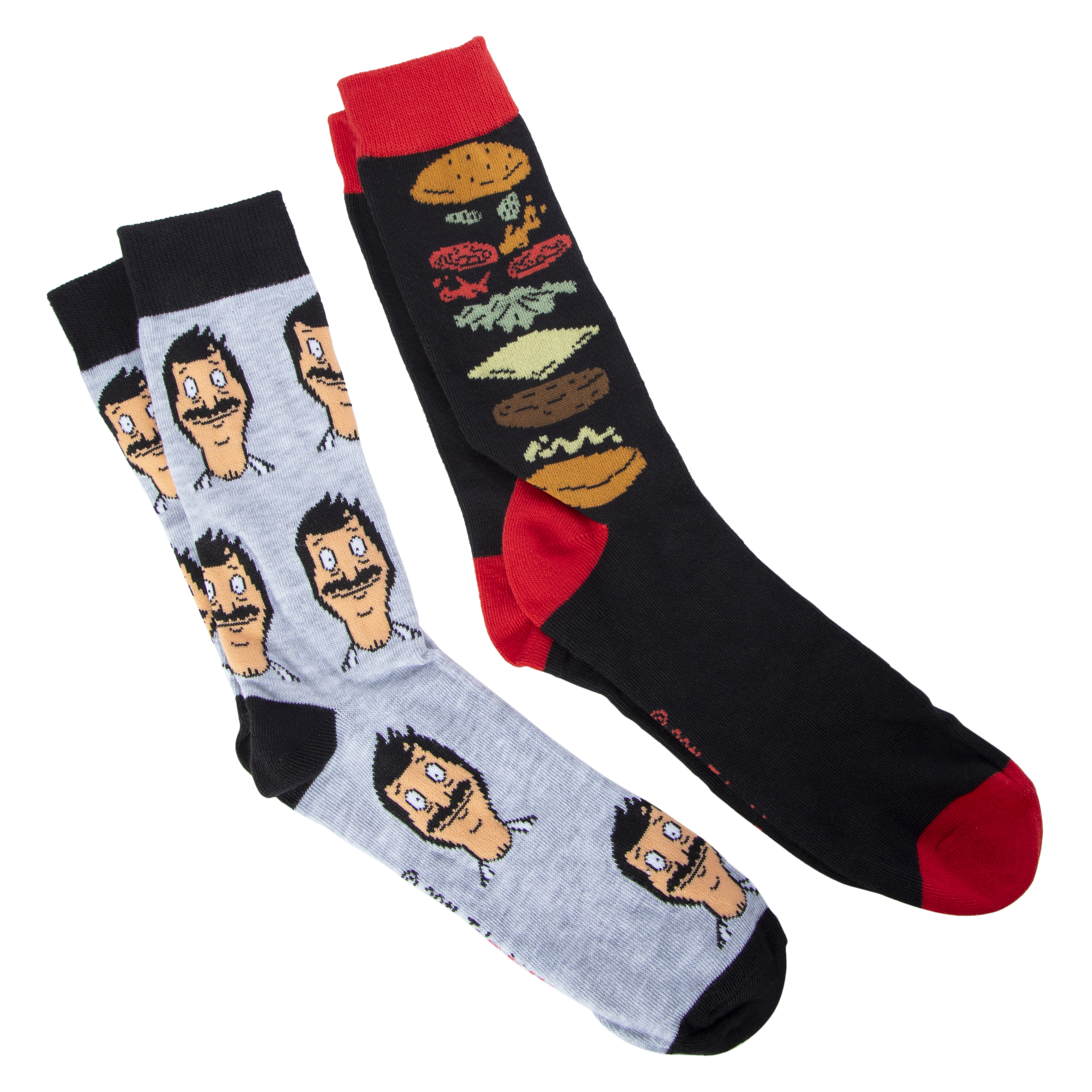 Bobs Burgers™ Mens Crew Socks 2-Count