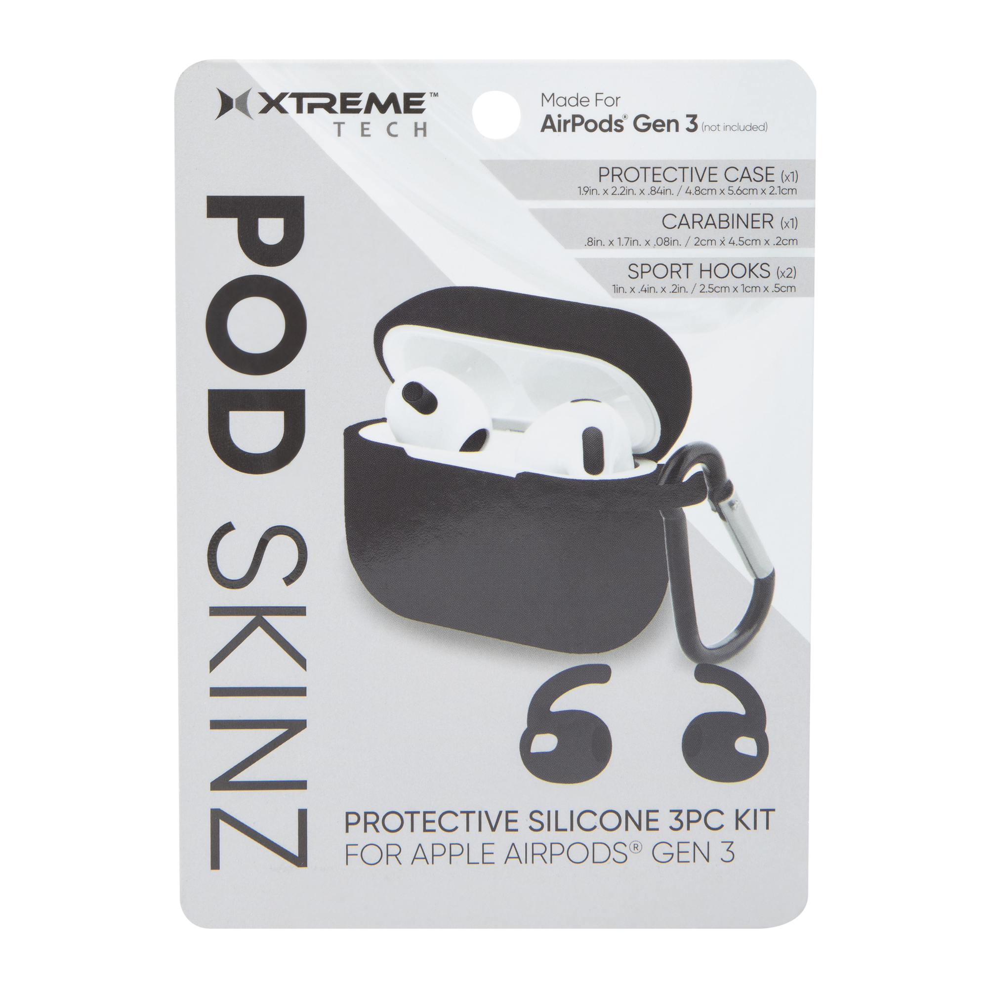 Silicone Case & Accessories For AirPods® 3-Piece