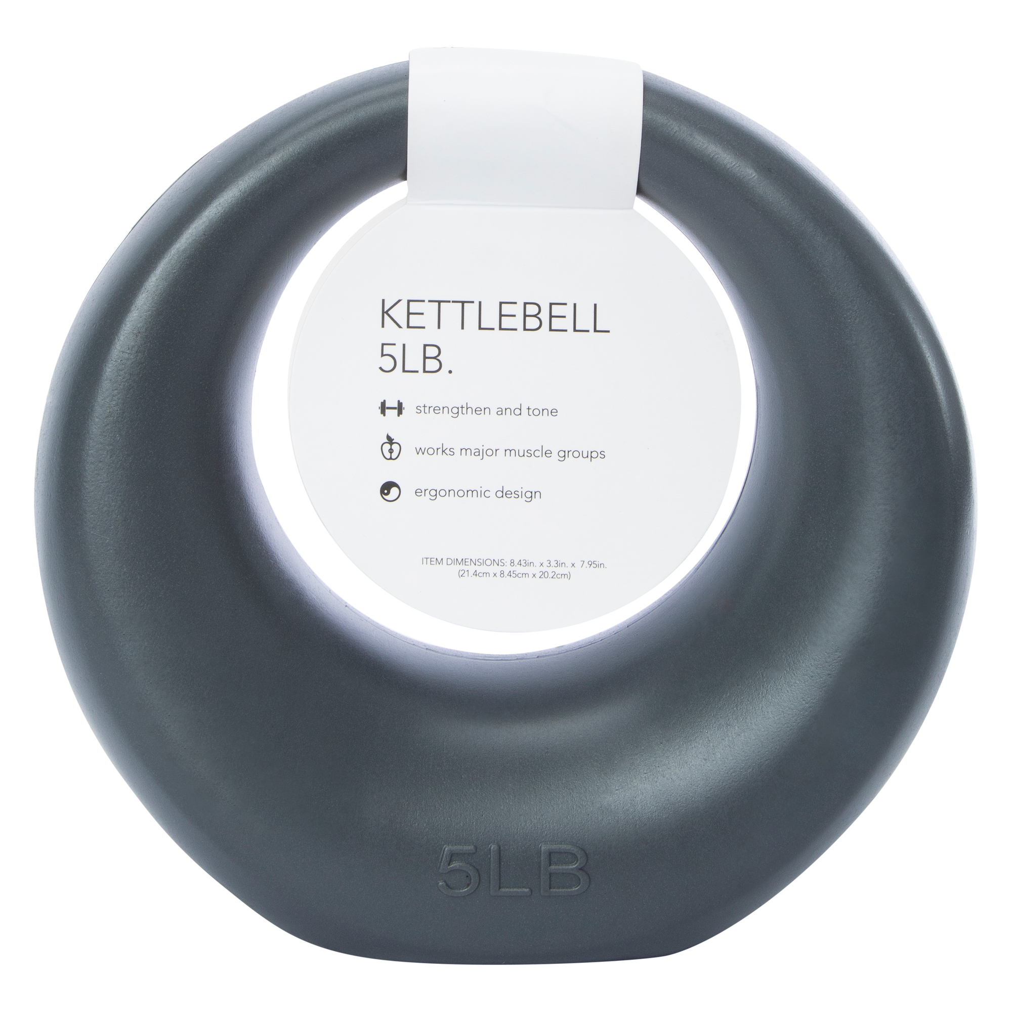 Series-8 Fitness™ 5lb Kettlebell Ergonomic Design Weight