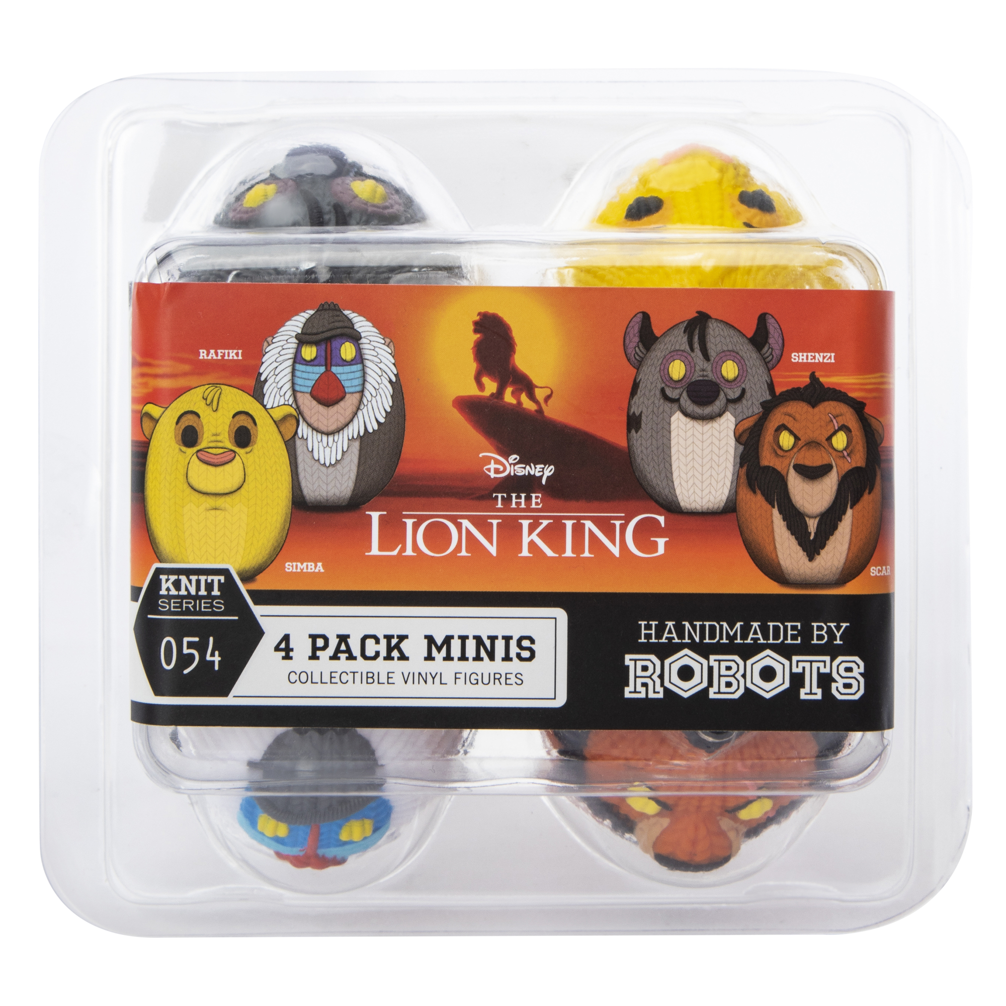  Disney The Lion King Mini Handmade By Robots™ Vinyl Figures 4-Count