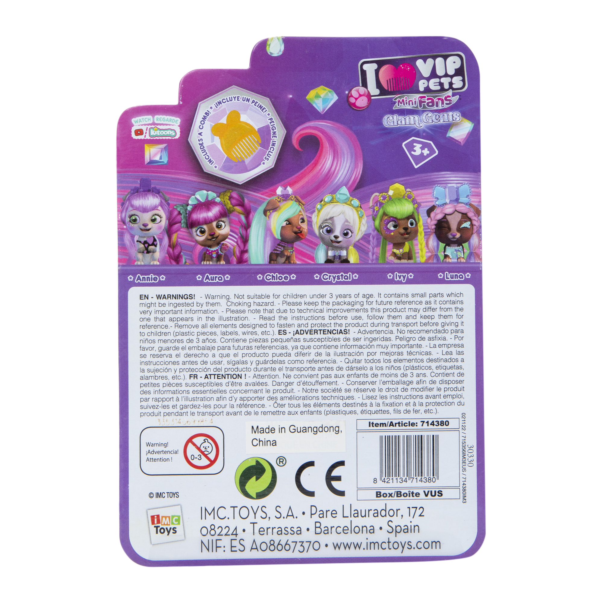 Vip Pets™ Mini Fans Glam Gems Series 4 Doll