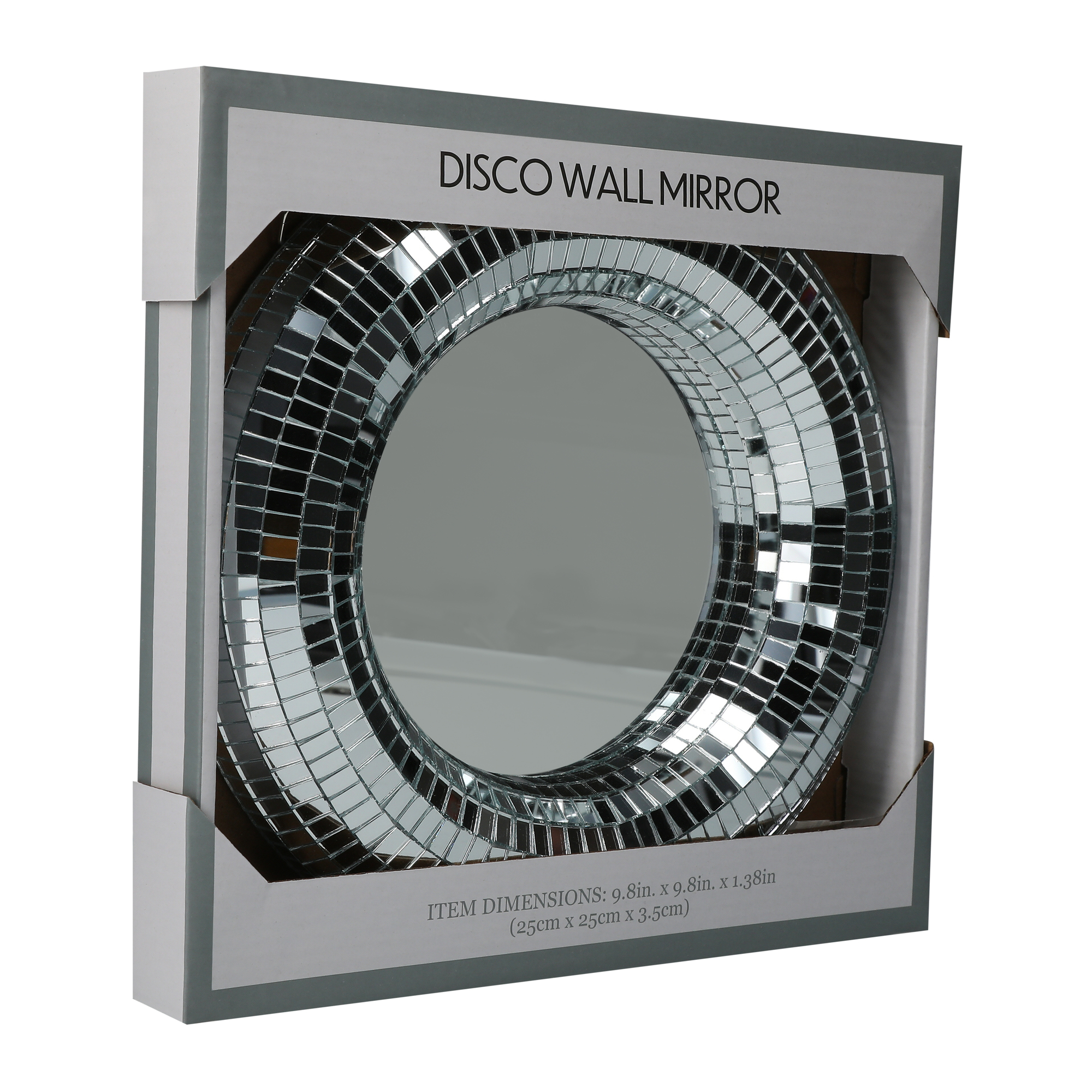 Disco Ball Wall Mirror 9.8in