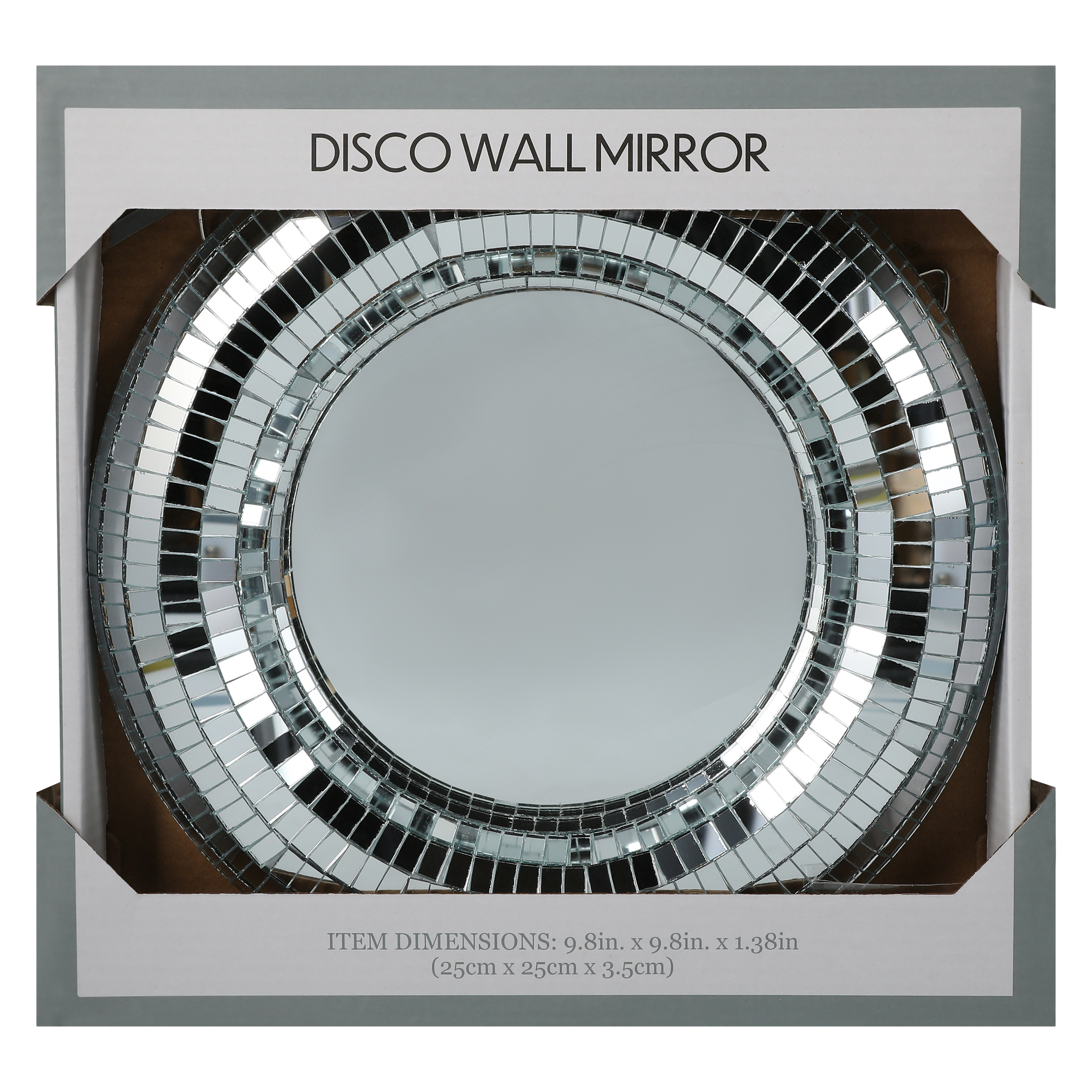 Disco Ball Wall Mirror 9.8in