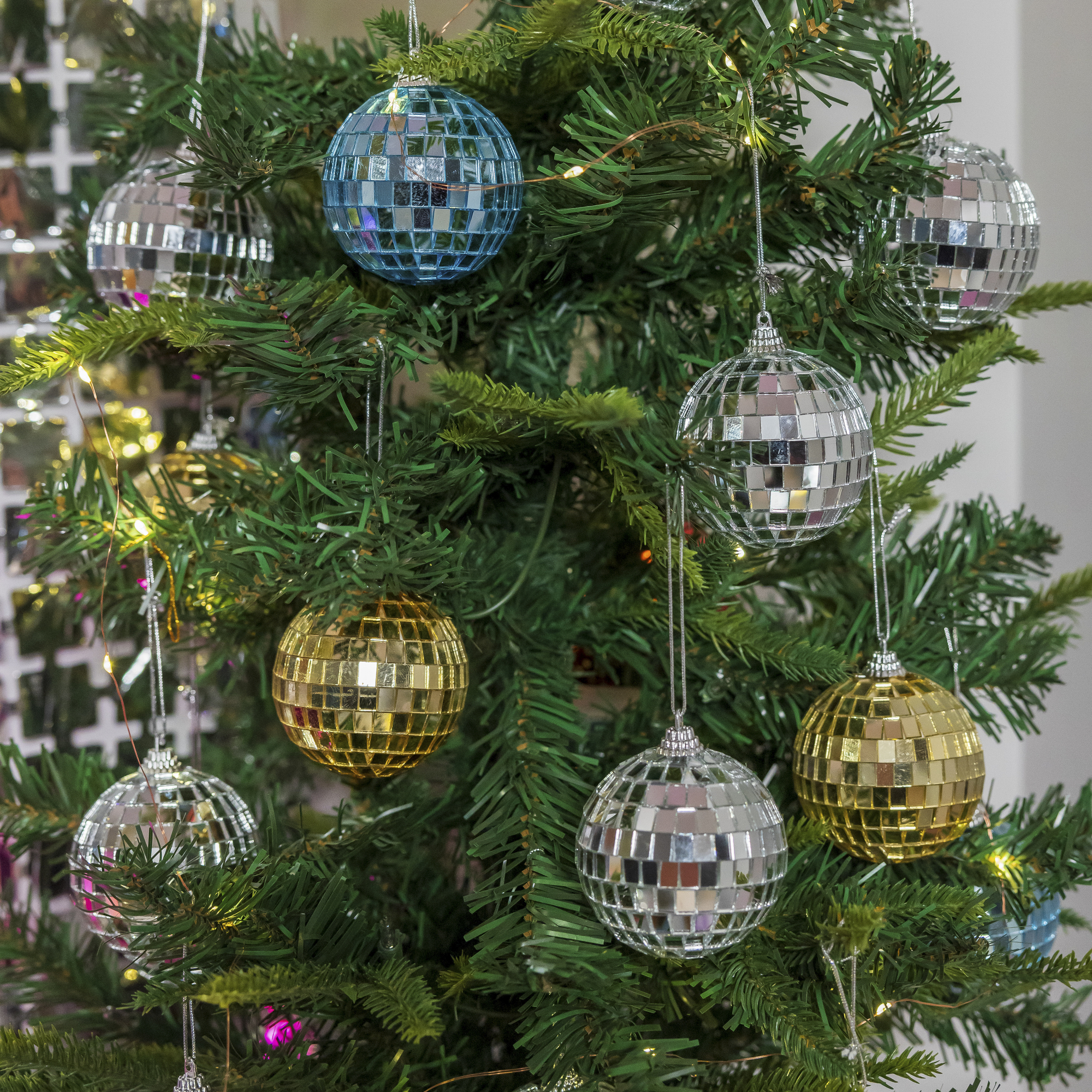 Mini Disco Ball Ornament 2.7in