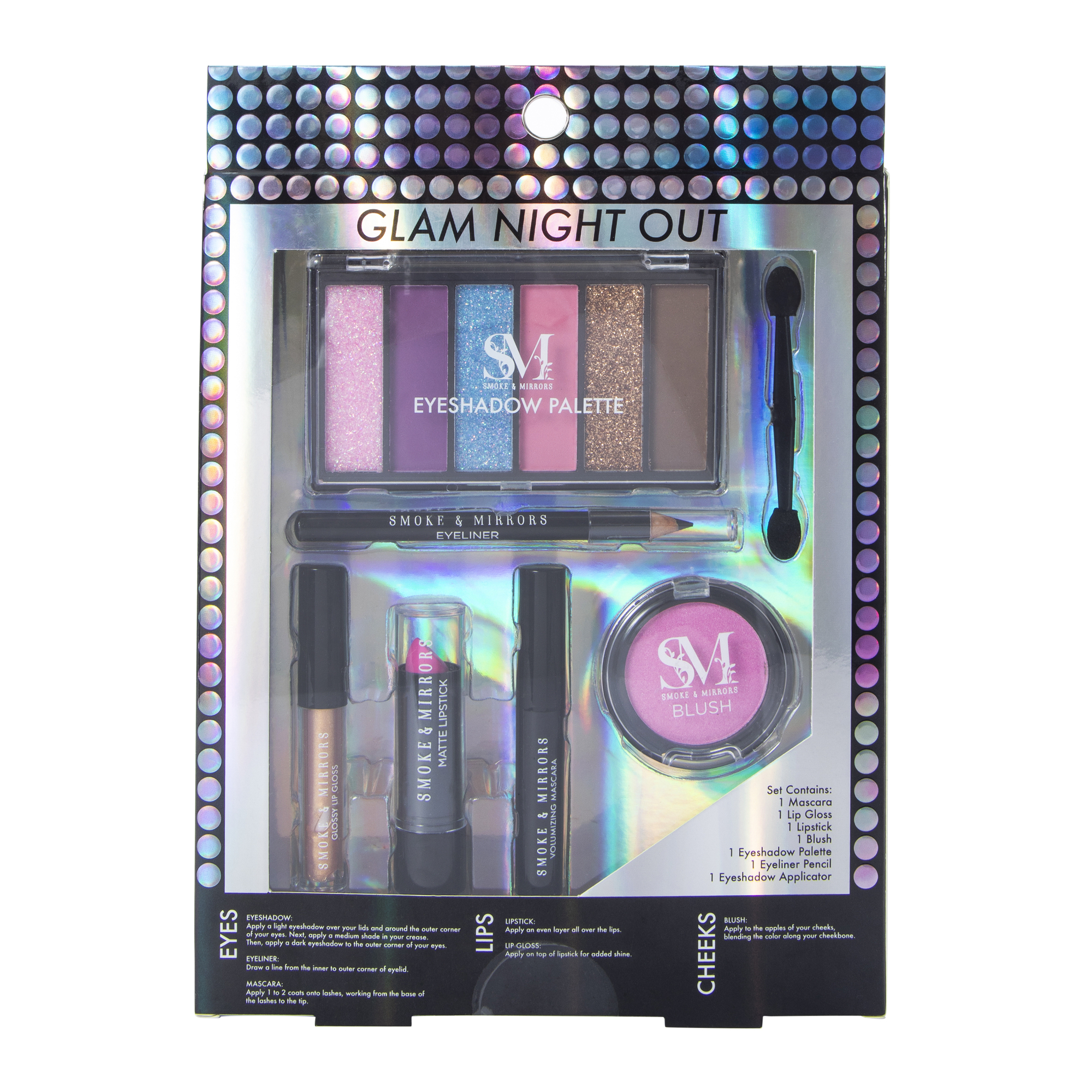 Smoke & Mirrors Glam Night Out Makeup Kit 7-Count