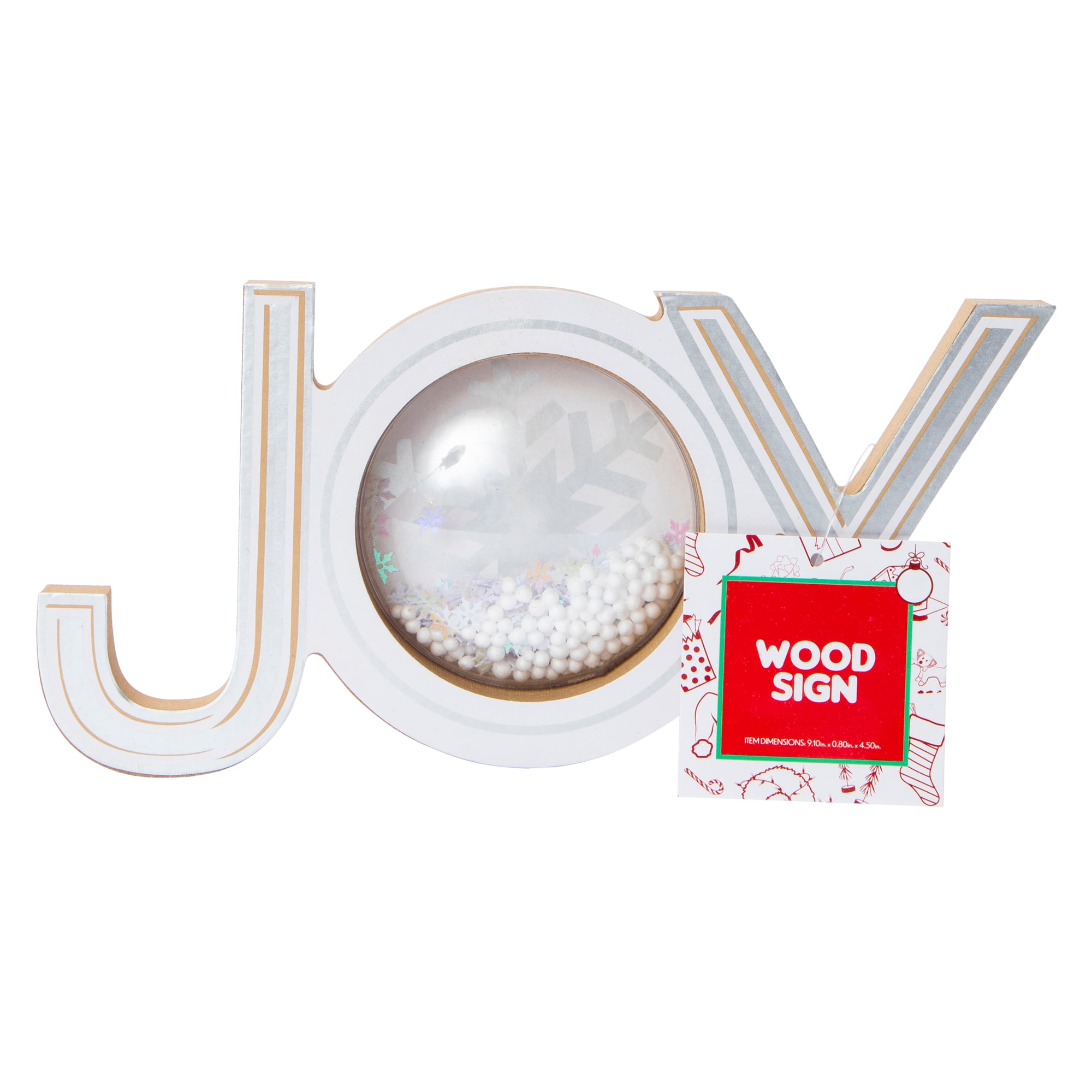 Joy' Wood Tabletop Sign 9.1in x 4.5in