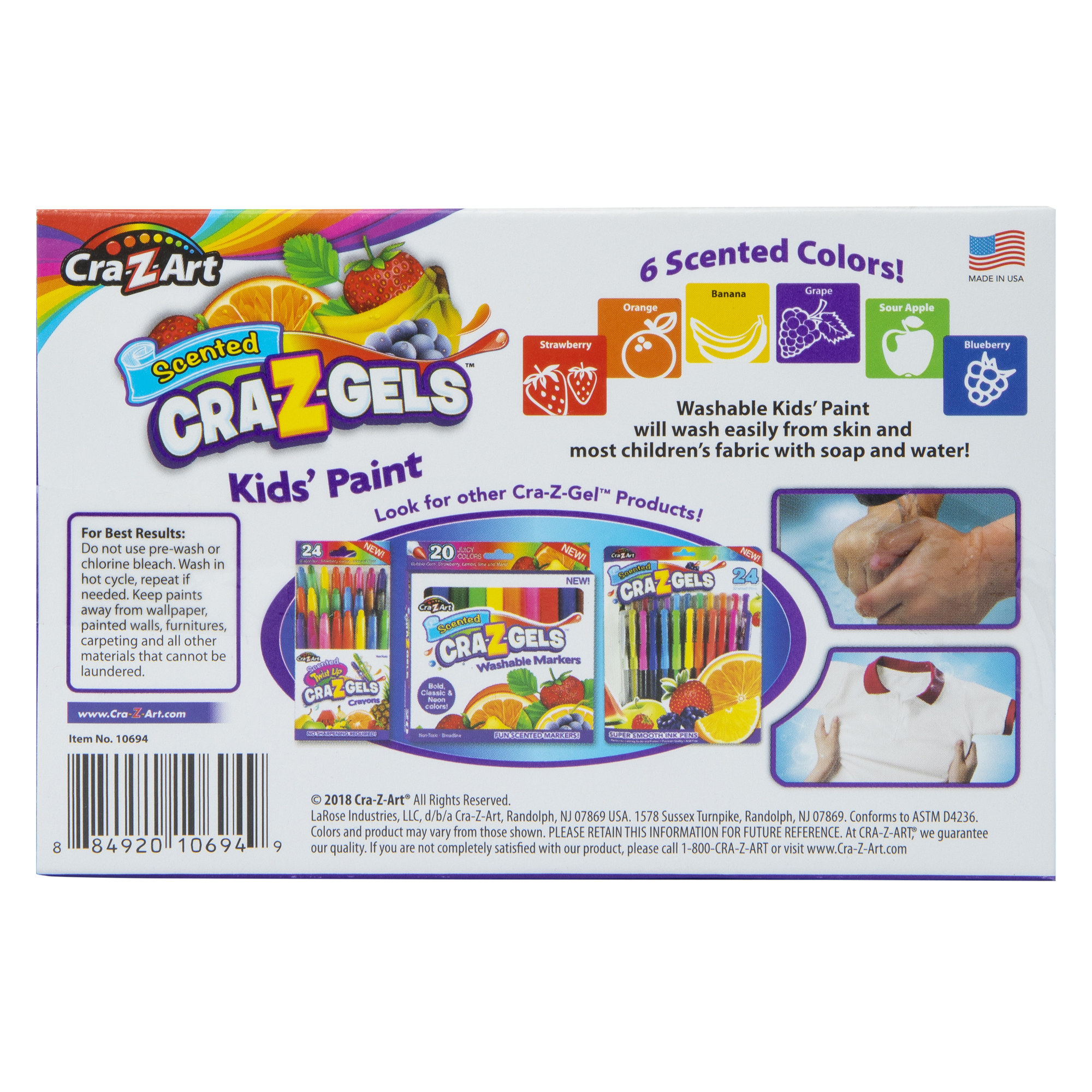 Cra-Z-Art® Scented Cra-Z-Gels™ Kid’S Paint Set 6-Piece