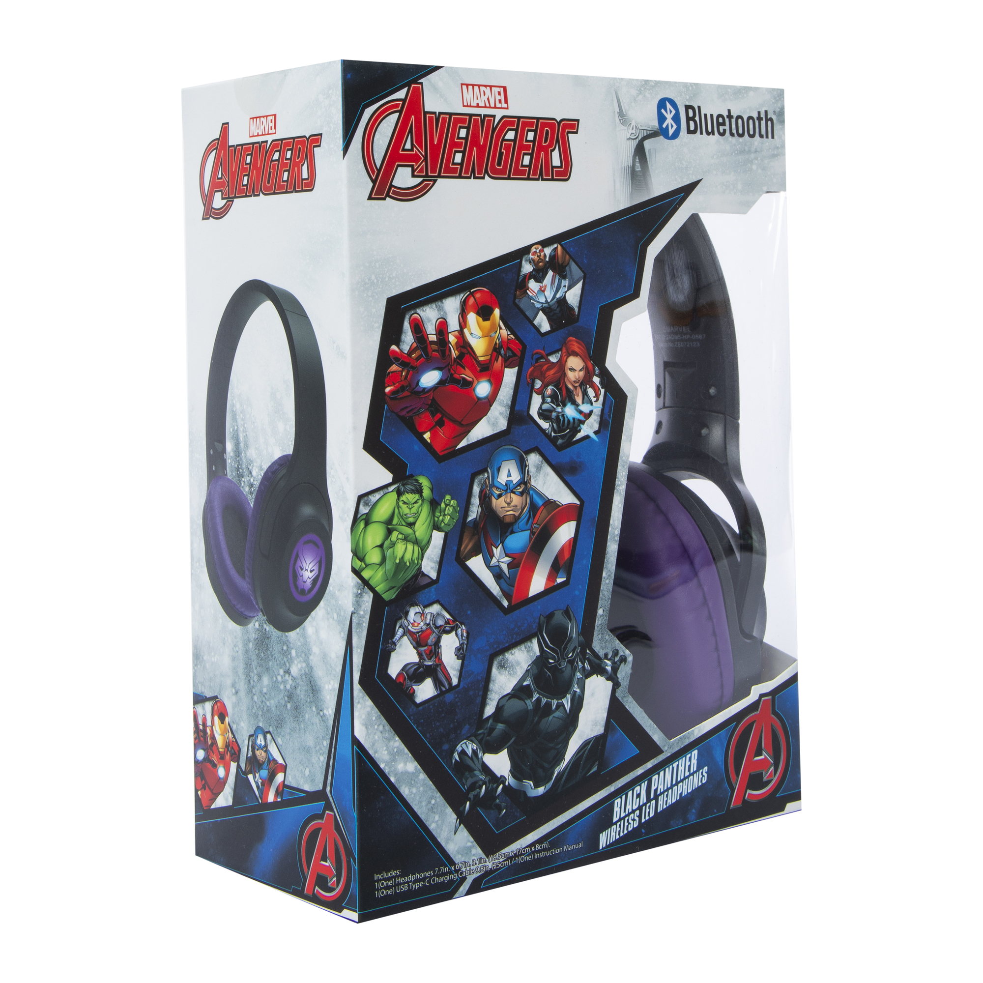 Avengers Bluetooth® Wireless LED Headphones With Mic