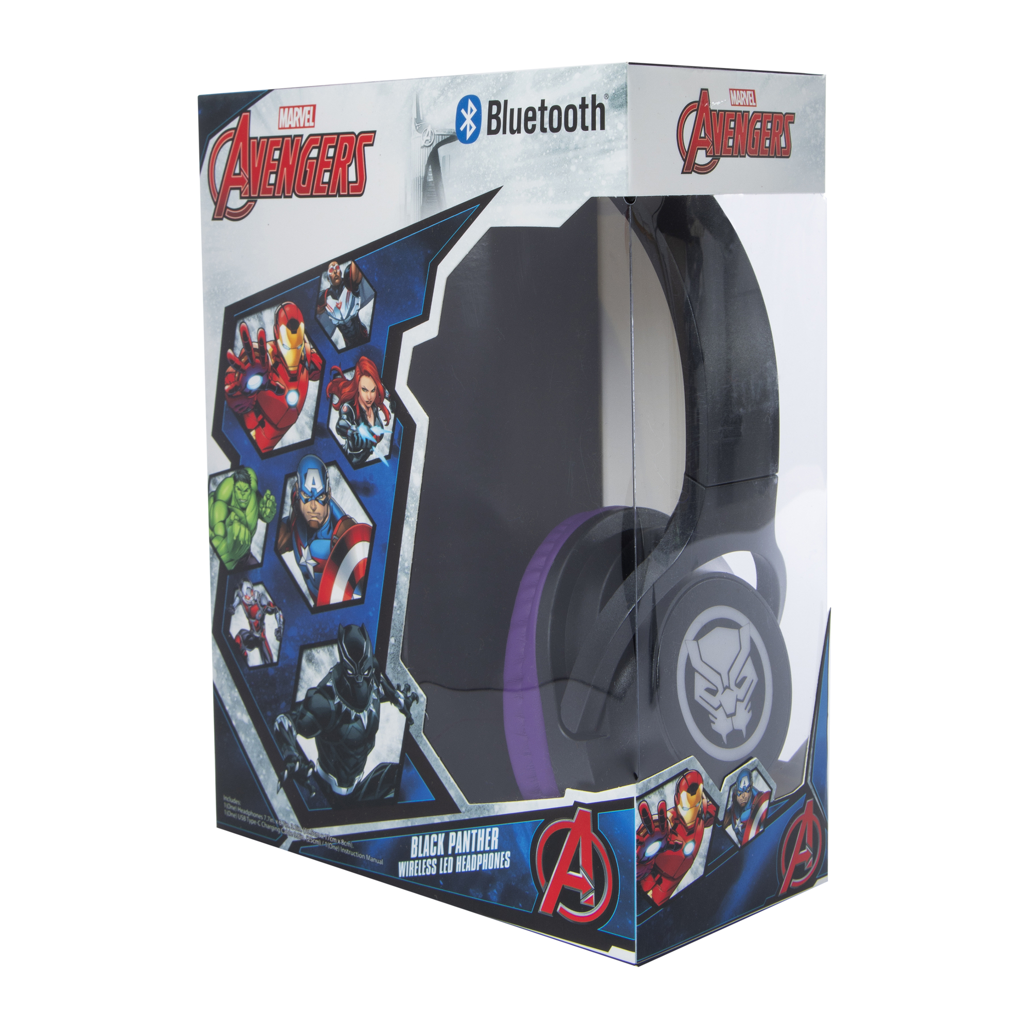 Avengers Bluetooth® Wireless LED Headphones With Mic