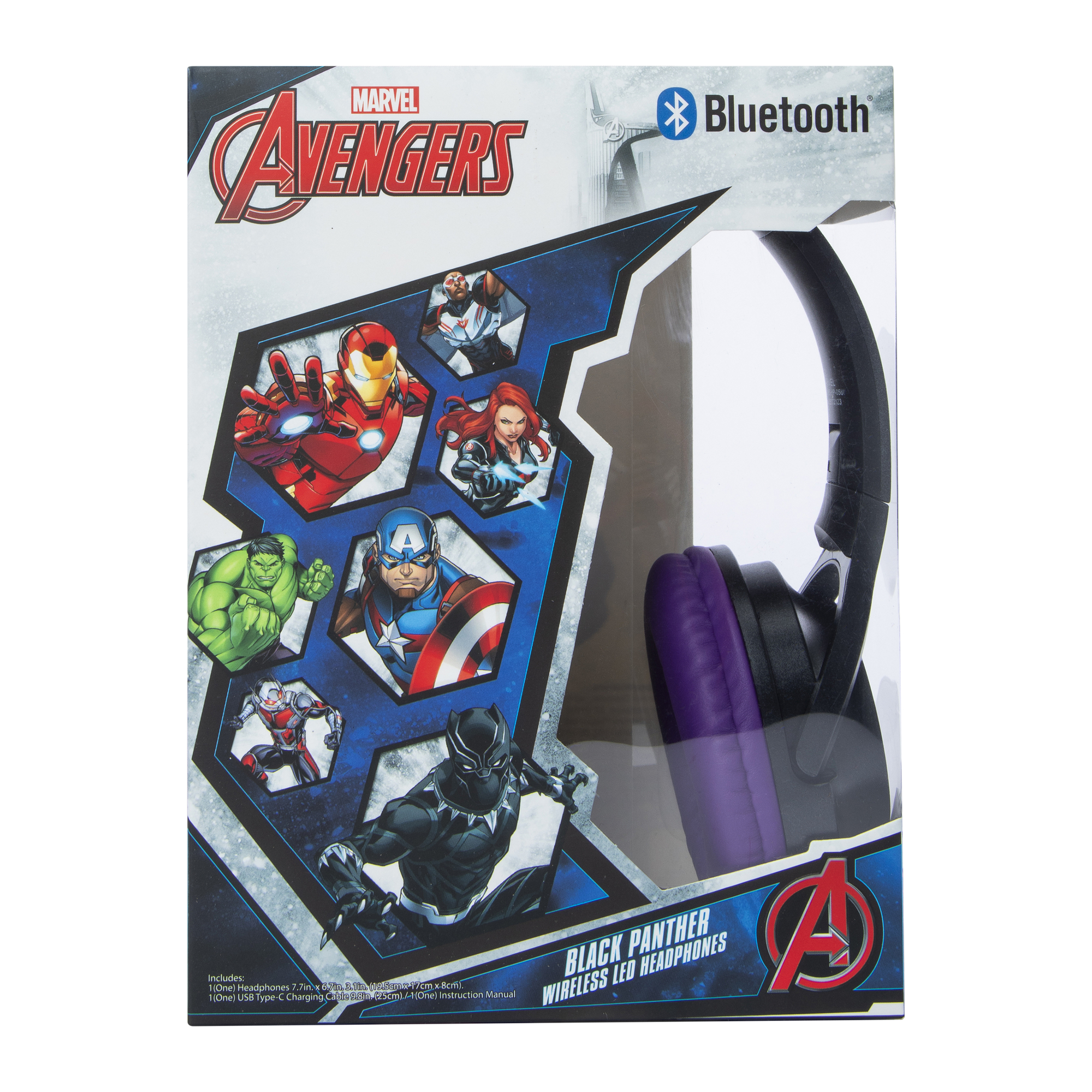 Avengers Bluetooth® Wireless LED Headphones With Mic