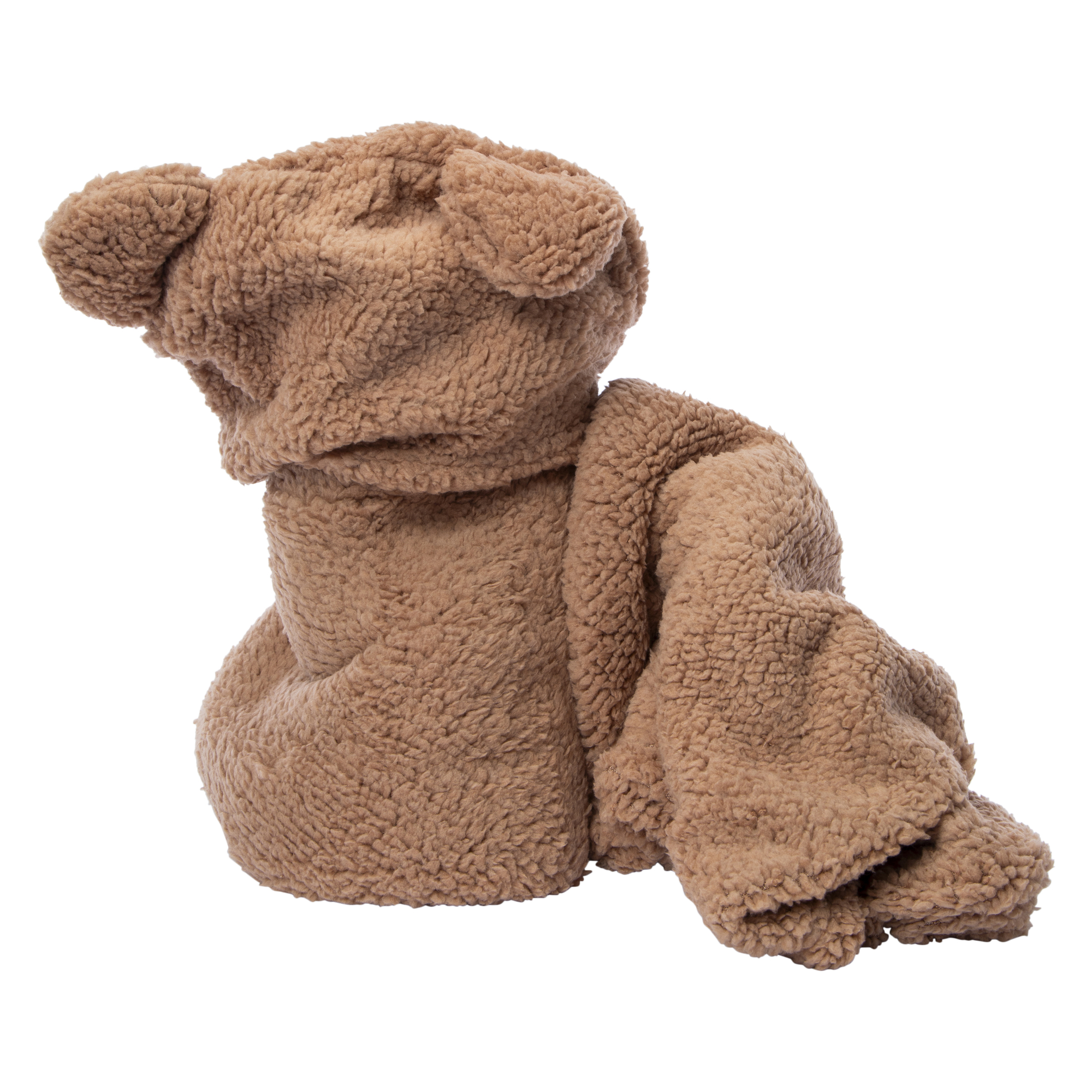 Sherpa Hooded Teddy Bear Blanket 50in X 60in