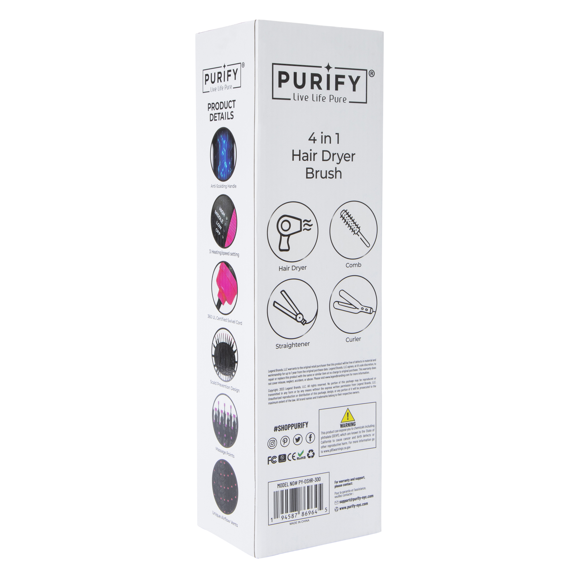 Purify® One Step Hair Styler
