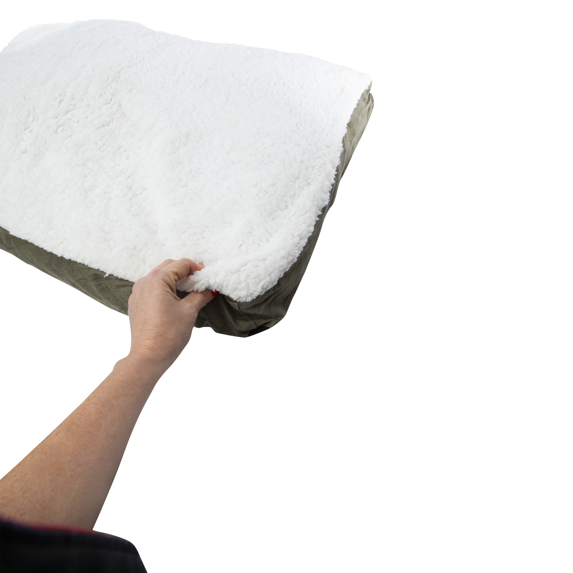 Large Fleece Pet Bed Pillow 36in X 24in