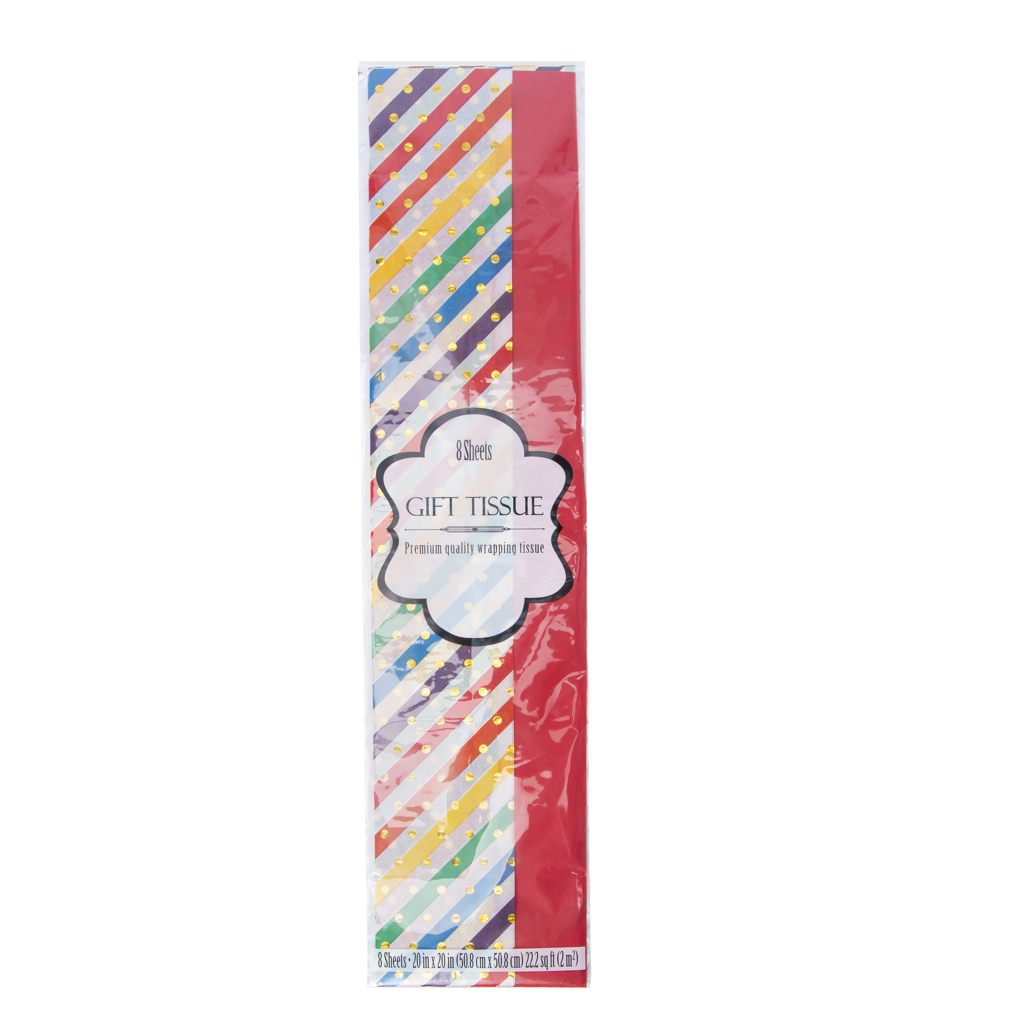 Gift Tissue 8-Sheet Set - Rainbow