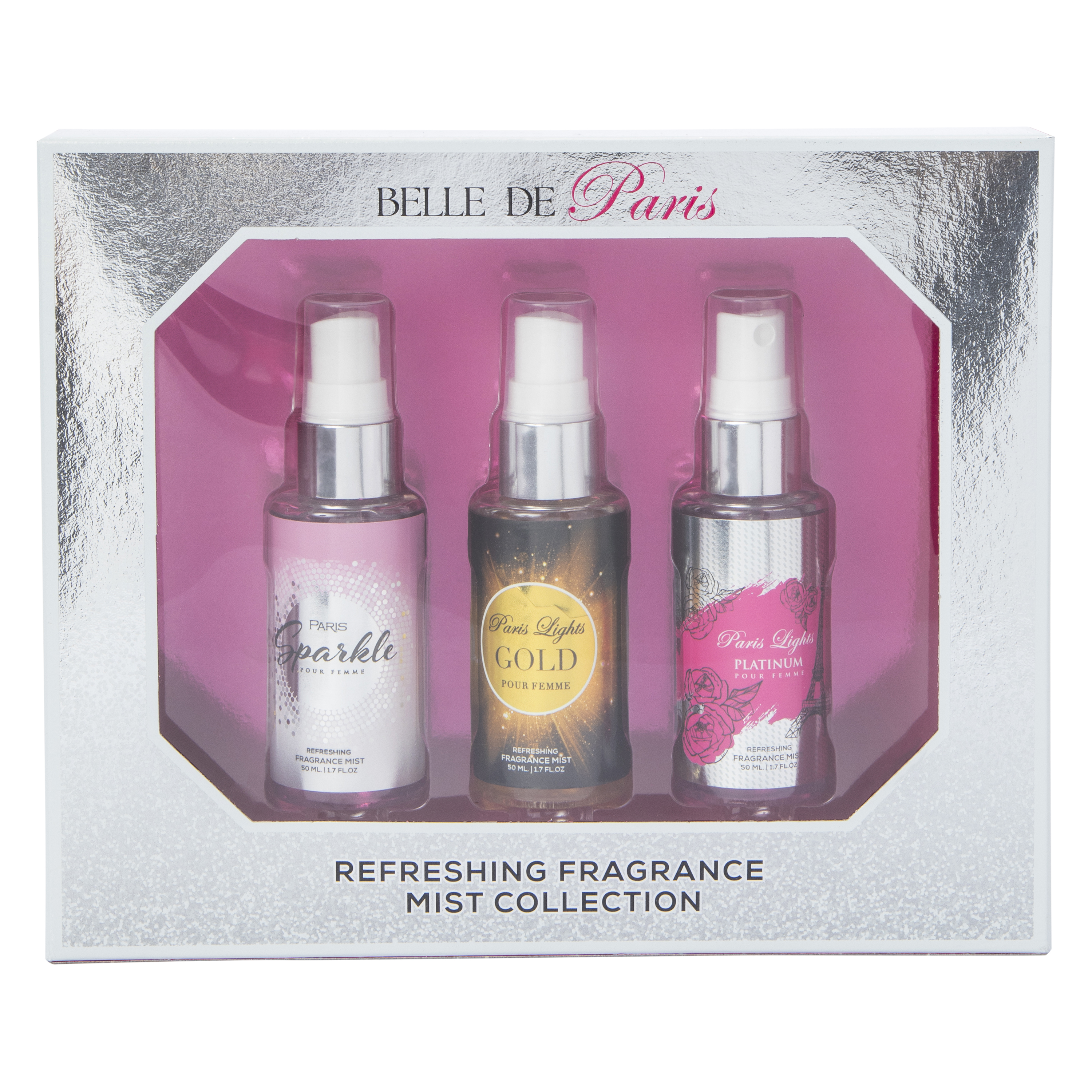 Belle De Paris Refreshing Fragrance Mist Collection 3-Piece Set