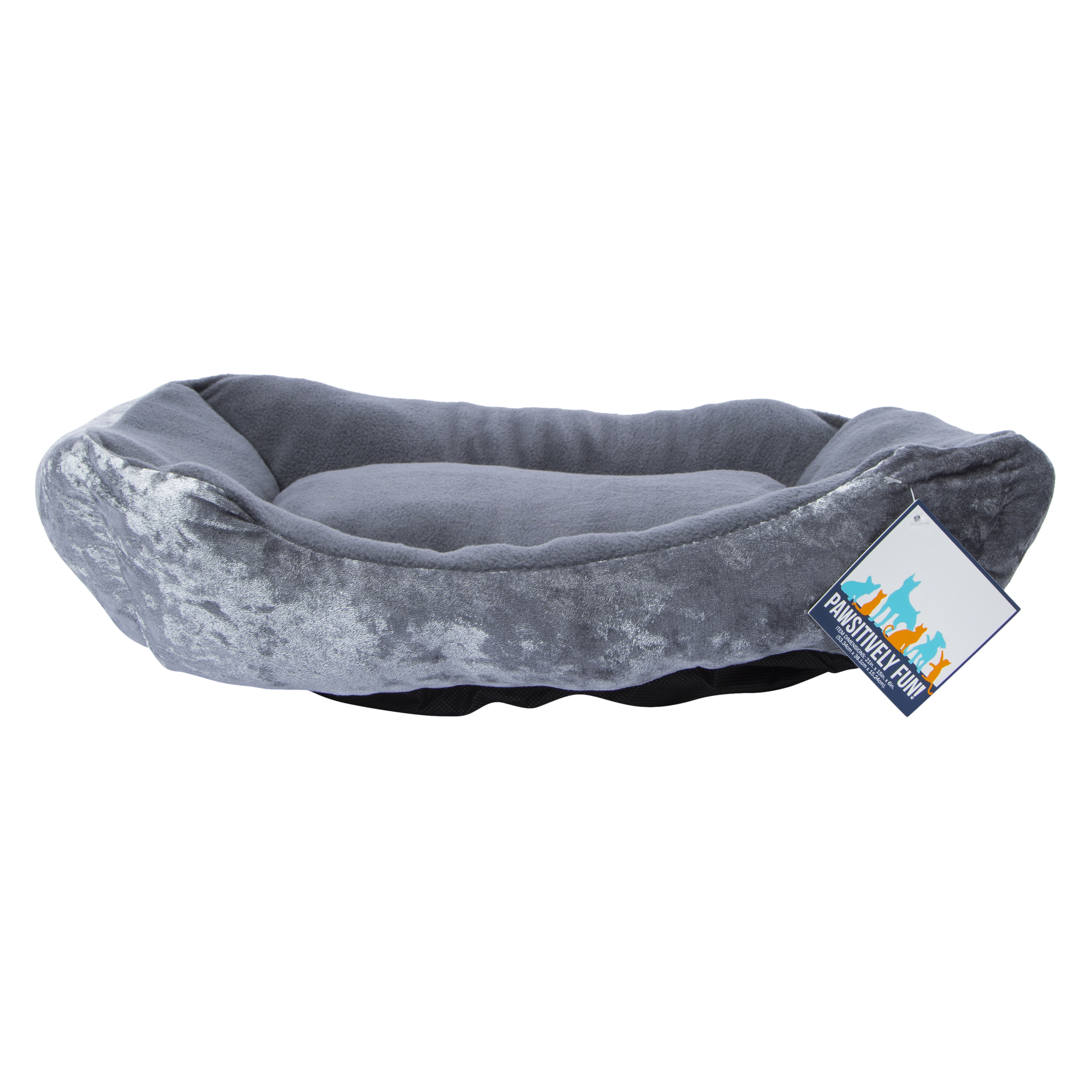 Velvet Cuddler Pet Bed 21in X 15in
