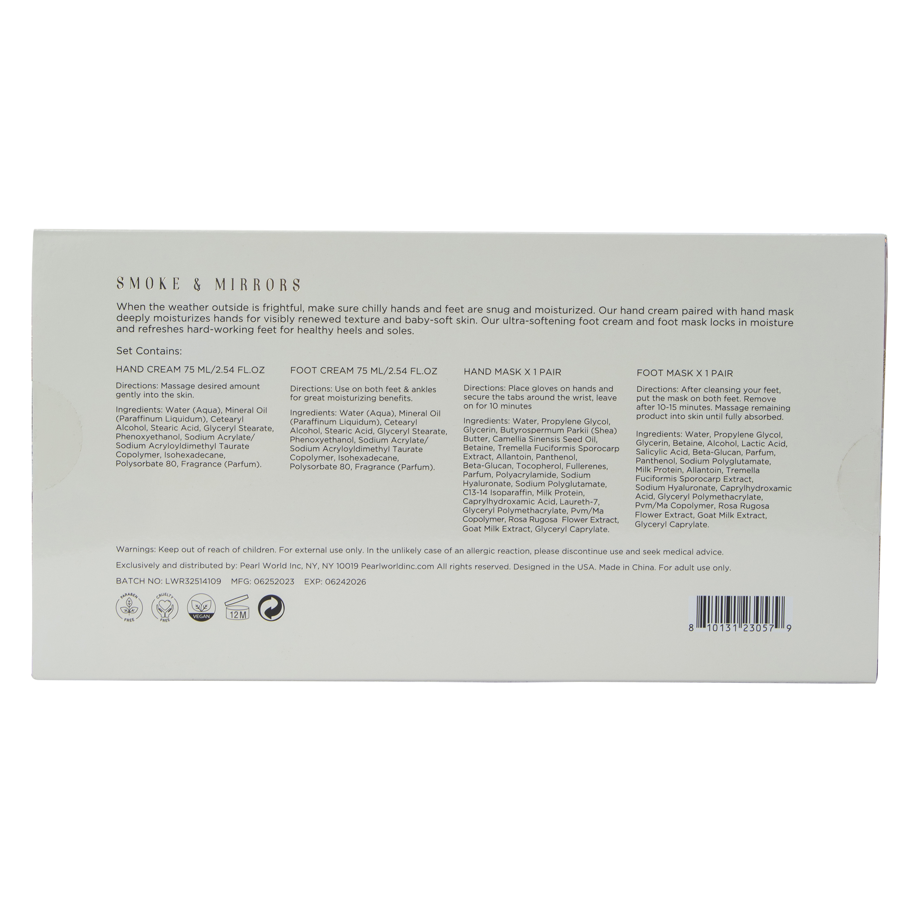 Smoke & Mirrors Hand & Foot Moisturizing Set