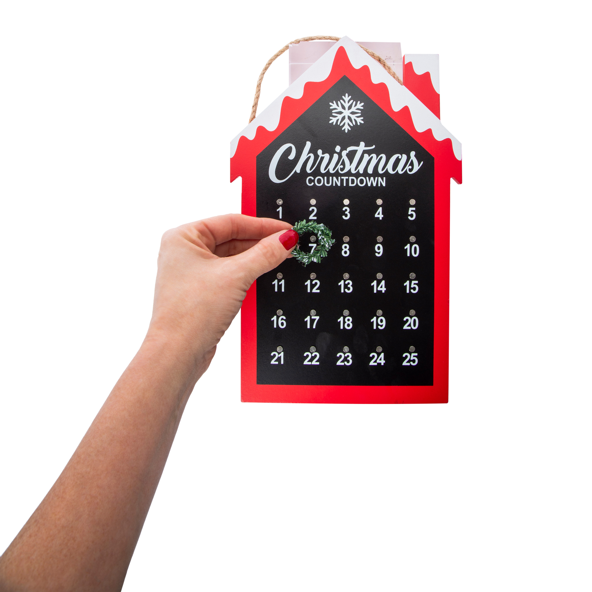 Christmas Countdown Calendar Sign 7.5in x 12in