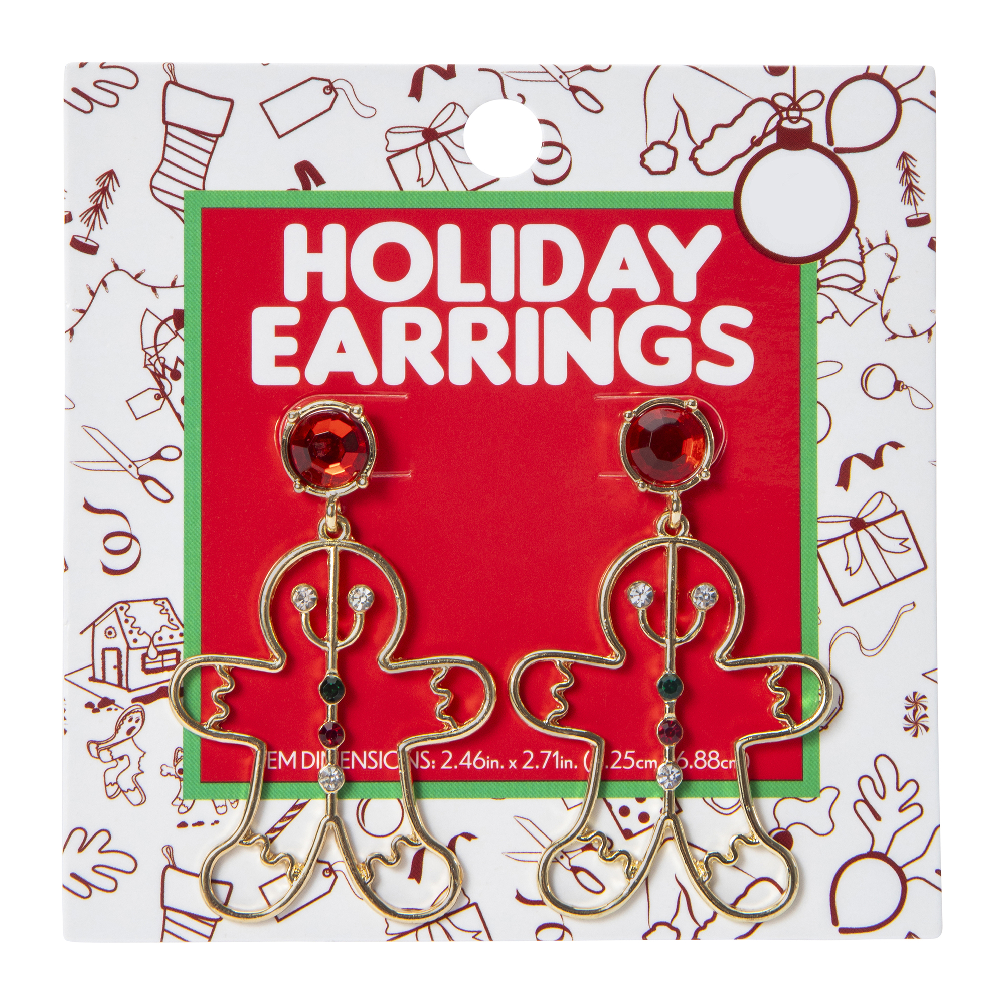 Holiday Earrings - Gingerbread