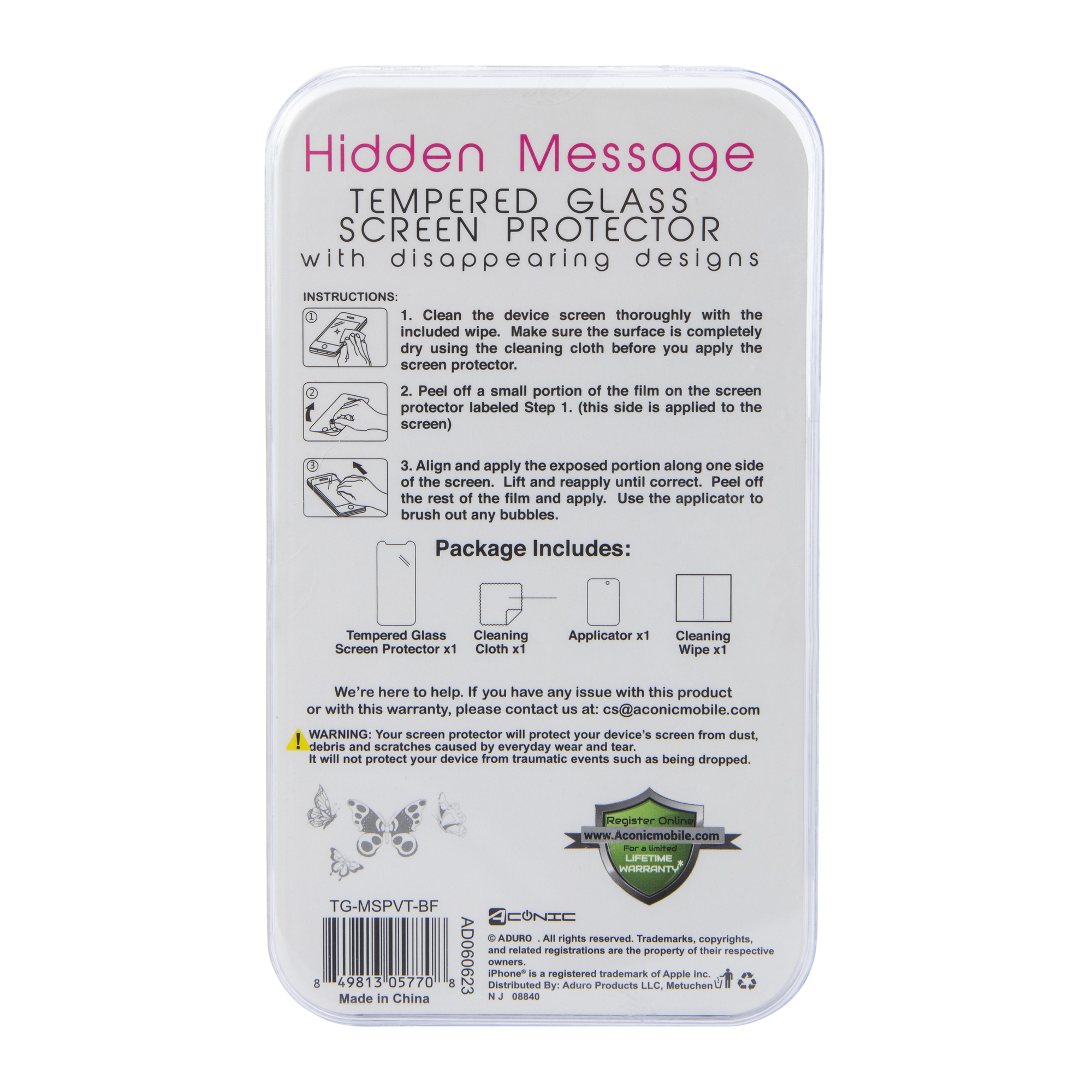 Hidden Message Screen Protector For iPhone 14®/13 Pro®