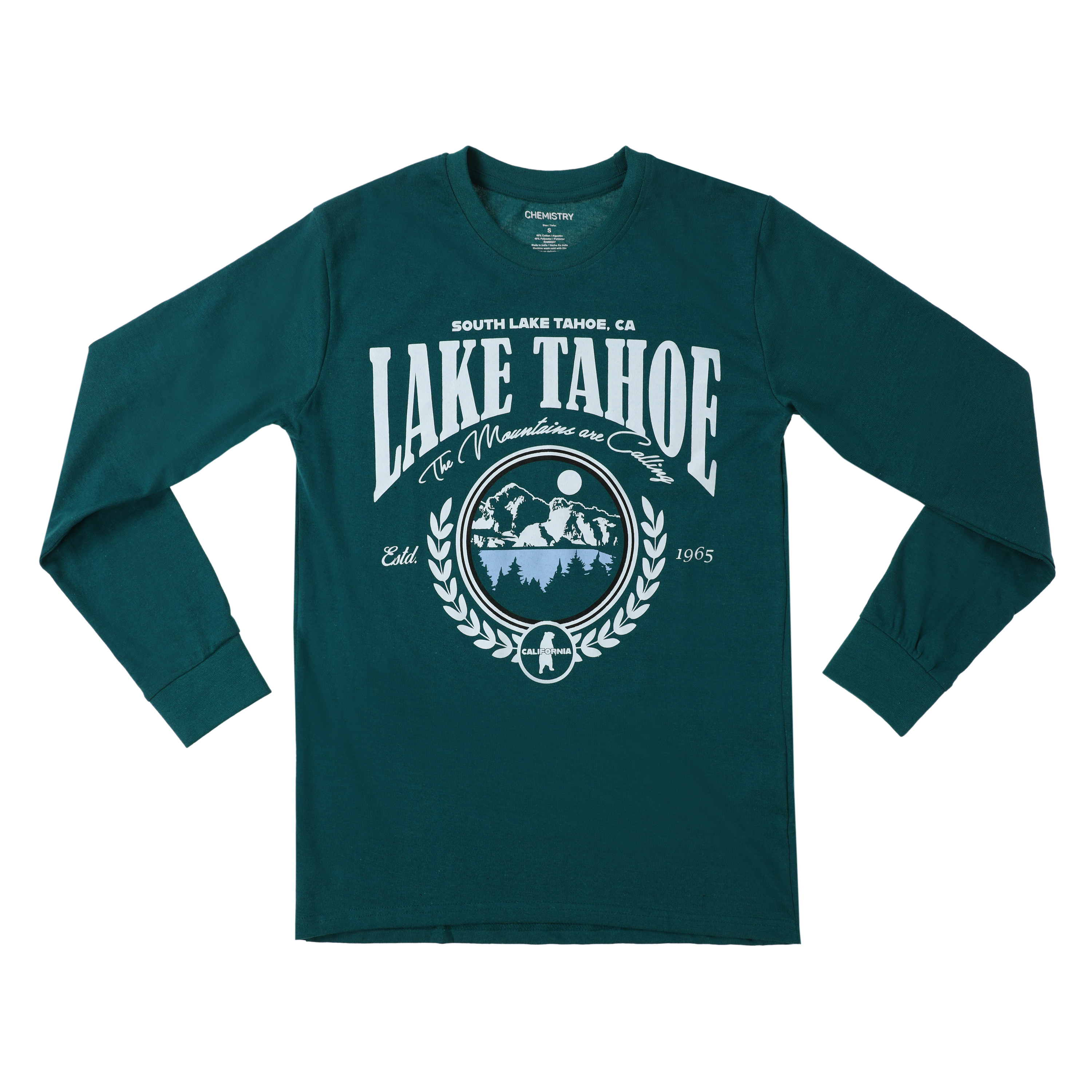 Lake Tahoe Mountains Long Sleeve Graphic Tee