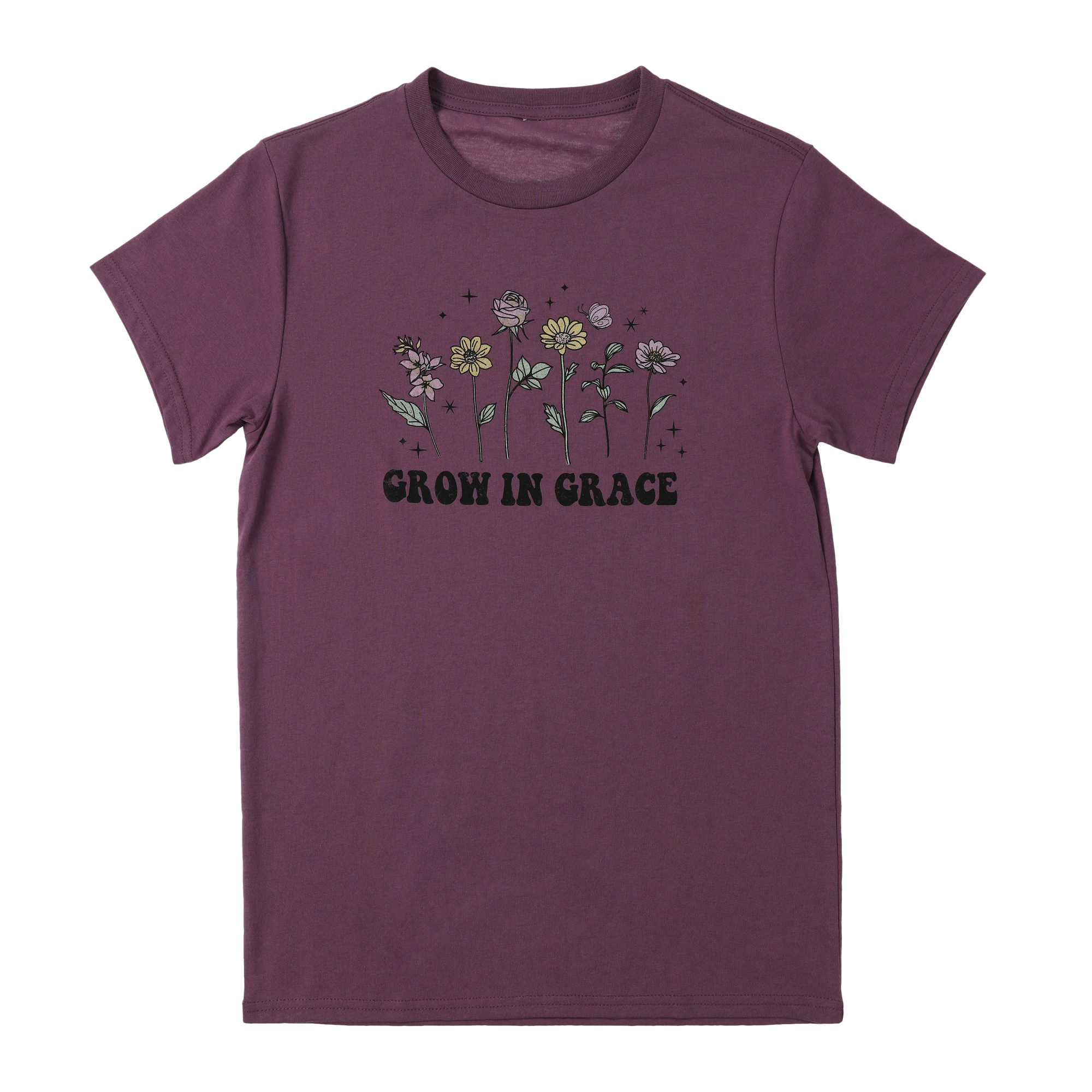Grow Grace' Floral Graphic Tee