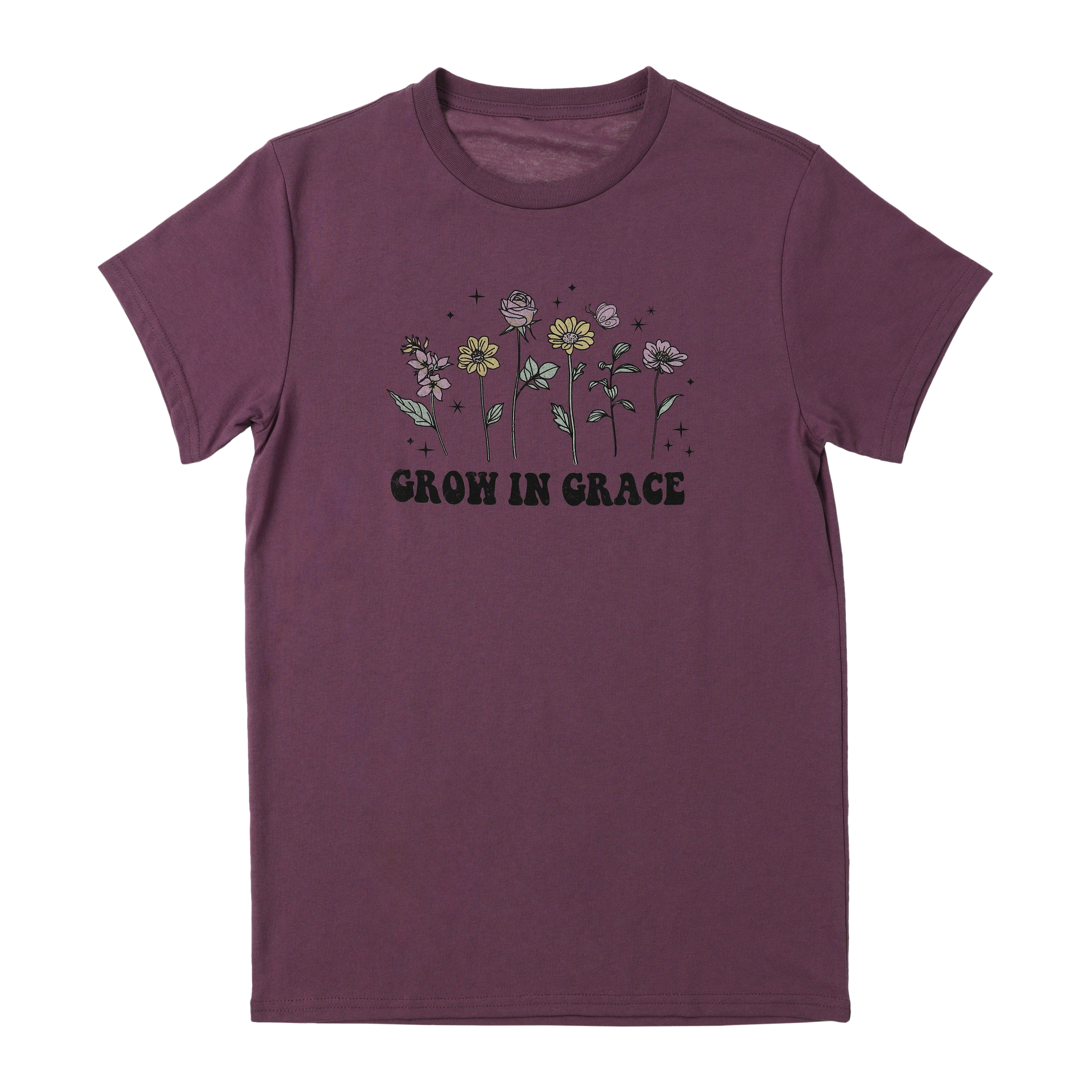 Grow Grace' Floral Graphic Tee