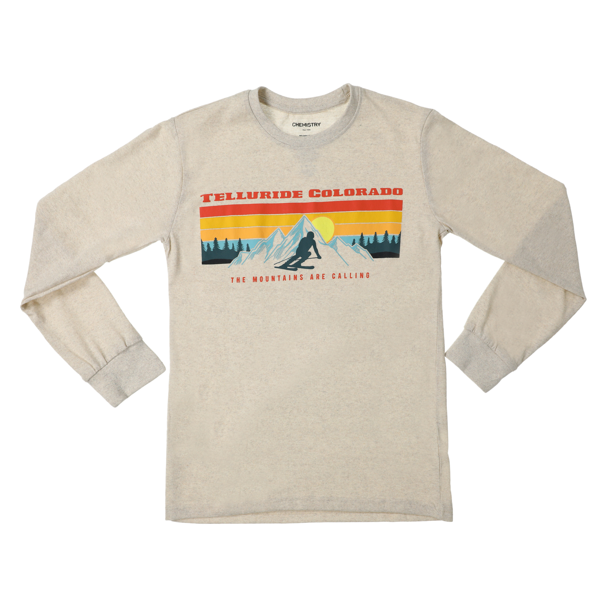Telluride Colorado Skiing Long Sleeve Graphic Tee