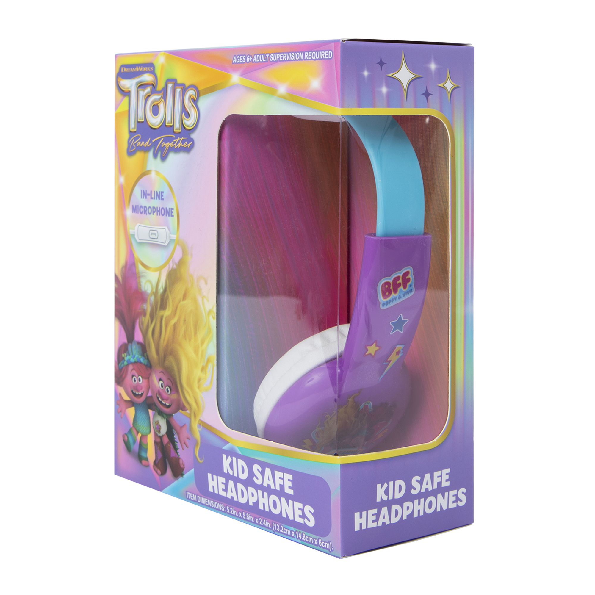 Dreamworks® Trolls™ Kid-Safe Wired Headphones With Mic
