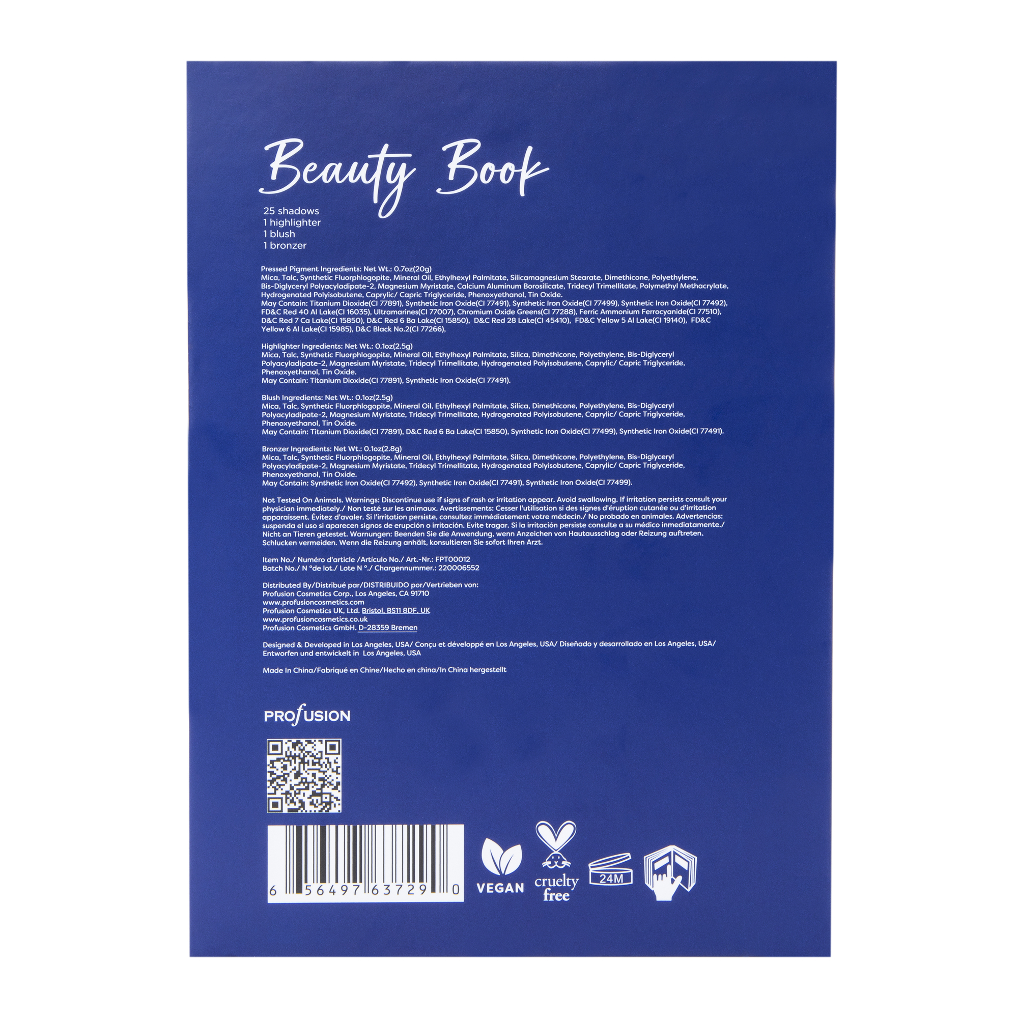 Profusion Eye & Face Beauty Book 28-Piece Set